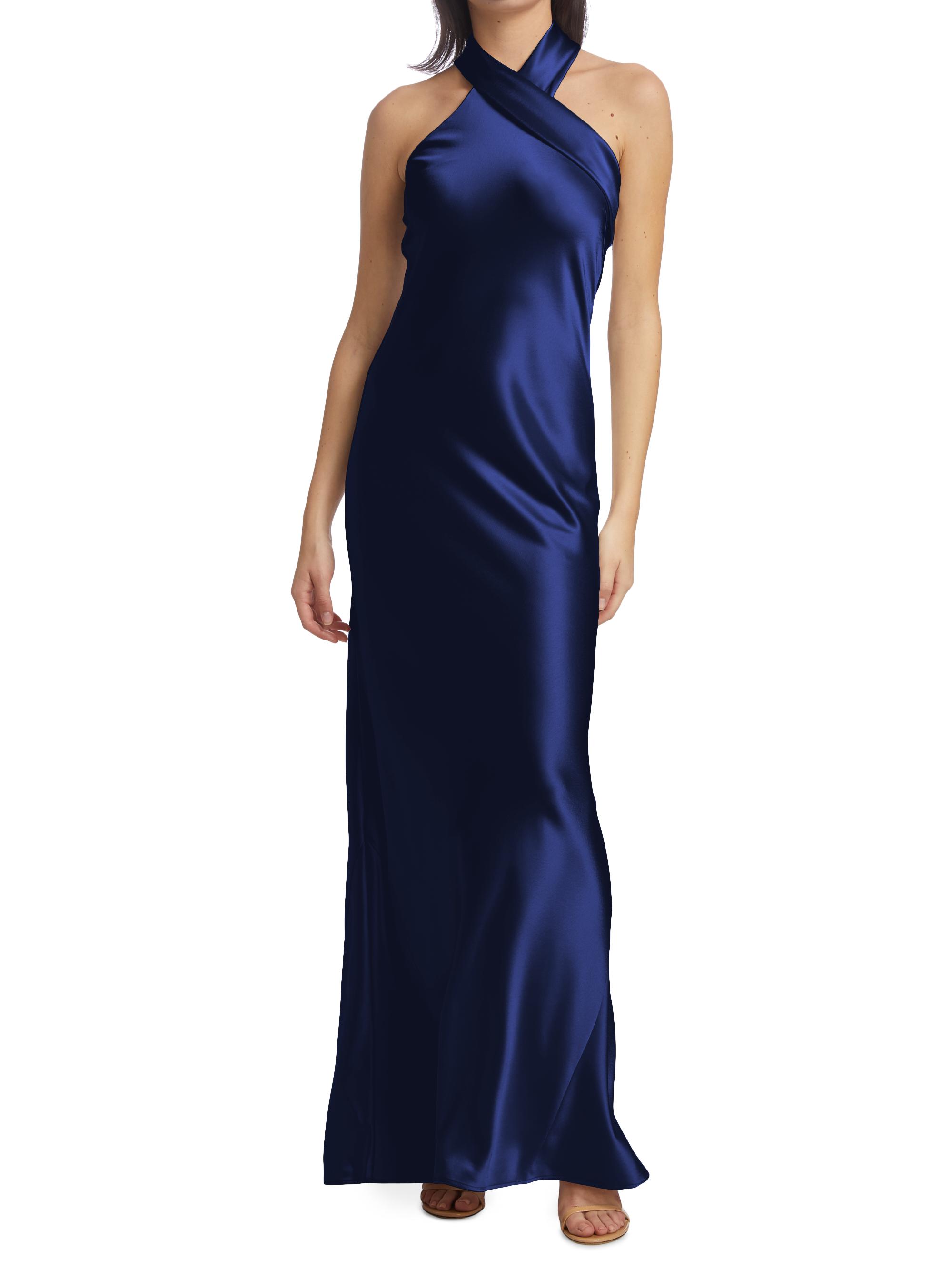 pandora bridesmaid dresses Galvan Bridal Satin Gown Cut on the bias