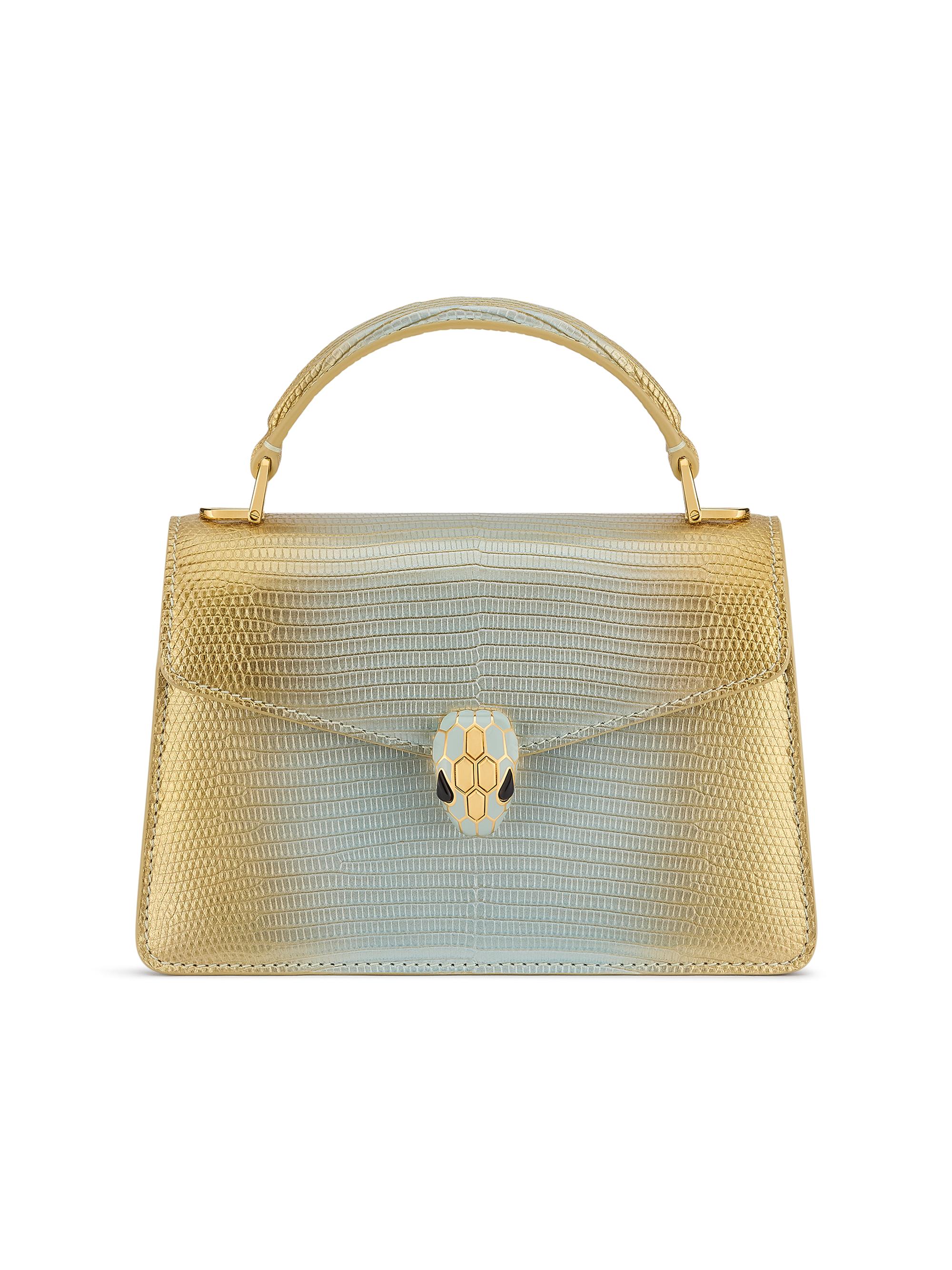 BVLGARI Women's Serpenti Forever Lizard Top Handle Bag - Lizard Multi