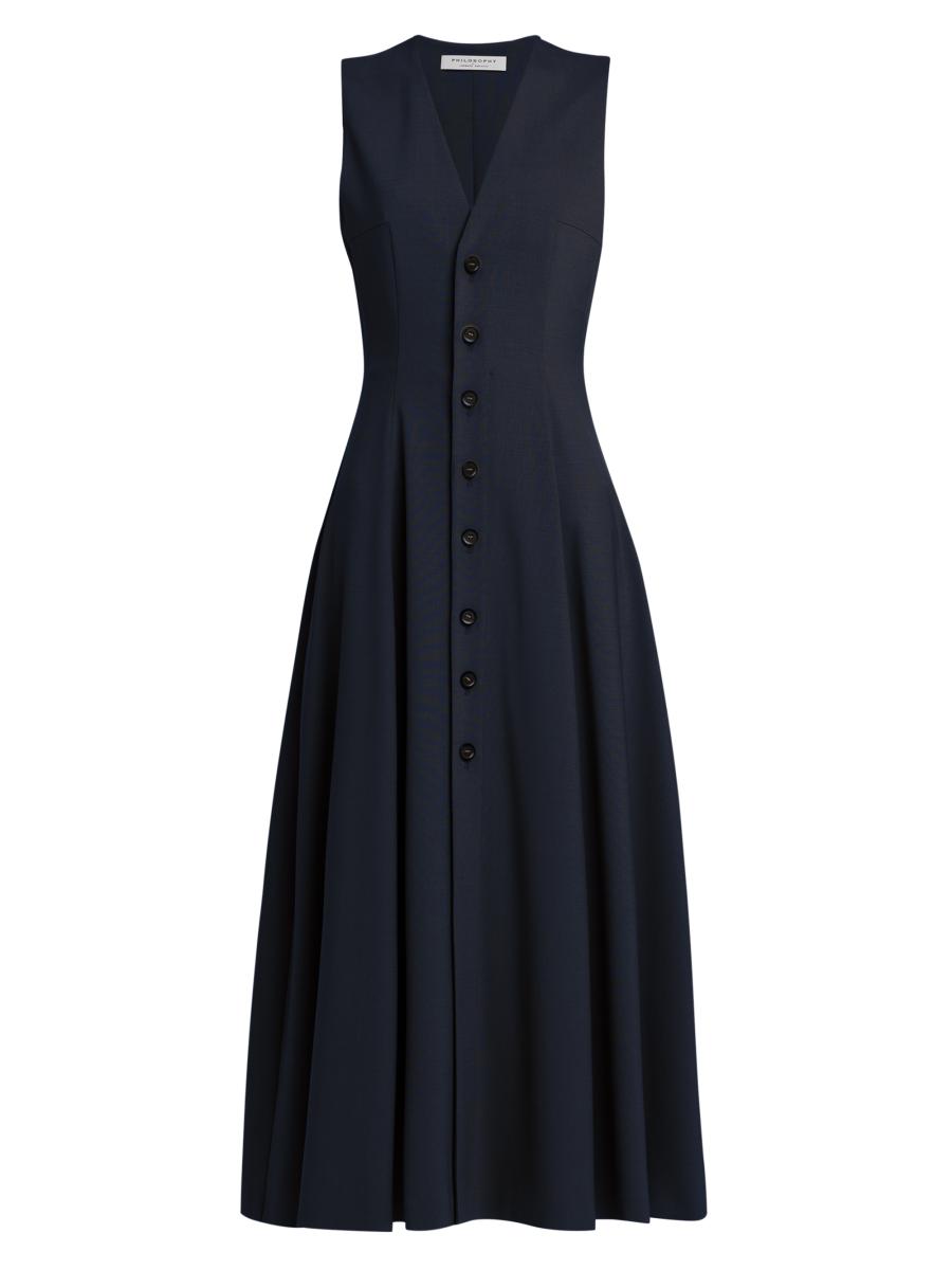 Philosophy di Lorenzo Serafini Tailored Tropical Wool Dress