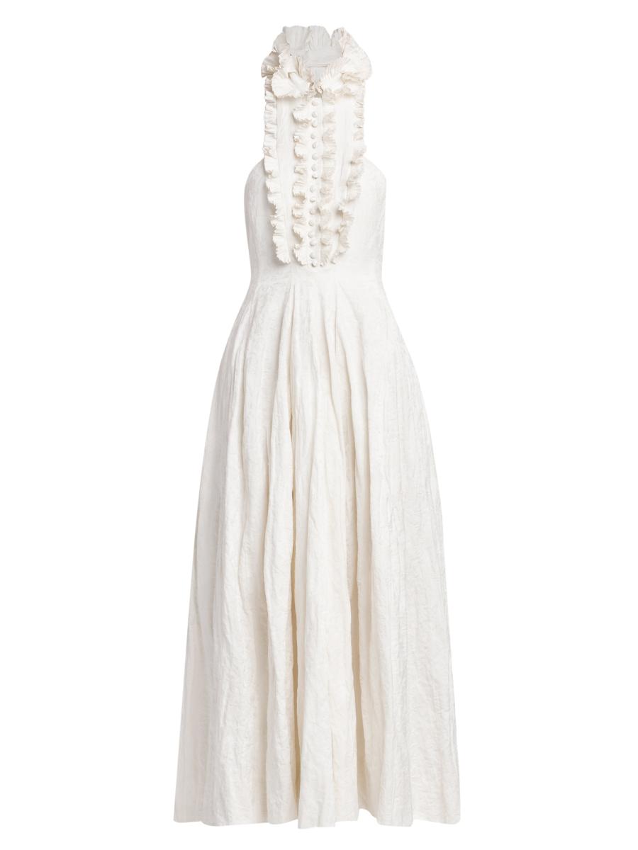 ワンピース PHILOSOPHY DI LORENZO SERAFINI Linen blend long dress with PHILOSOPHY Di LORENZO SERAFINI | Orange Women's Long Dress