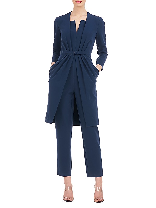 Shop Kay Unger Velma Pleated Walk-Thru Jumpsuit | Saks Fifth Shop Kay Unger Velma Pleated Walk-Thru Jumpsuit | Saks Fifth