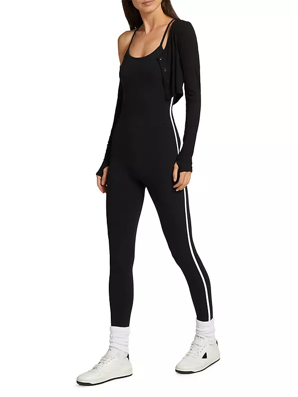 Amber Airweight Jumpsuit - Black/White