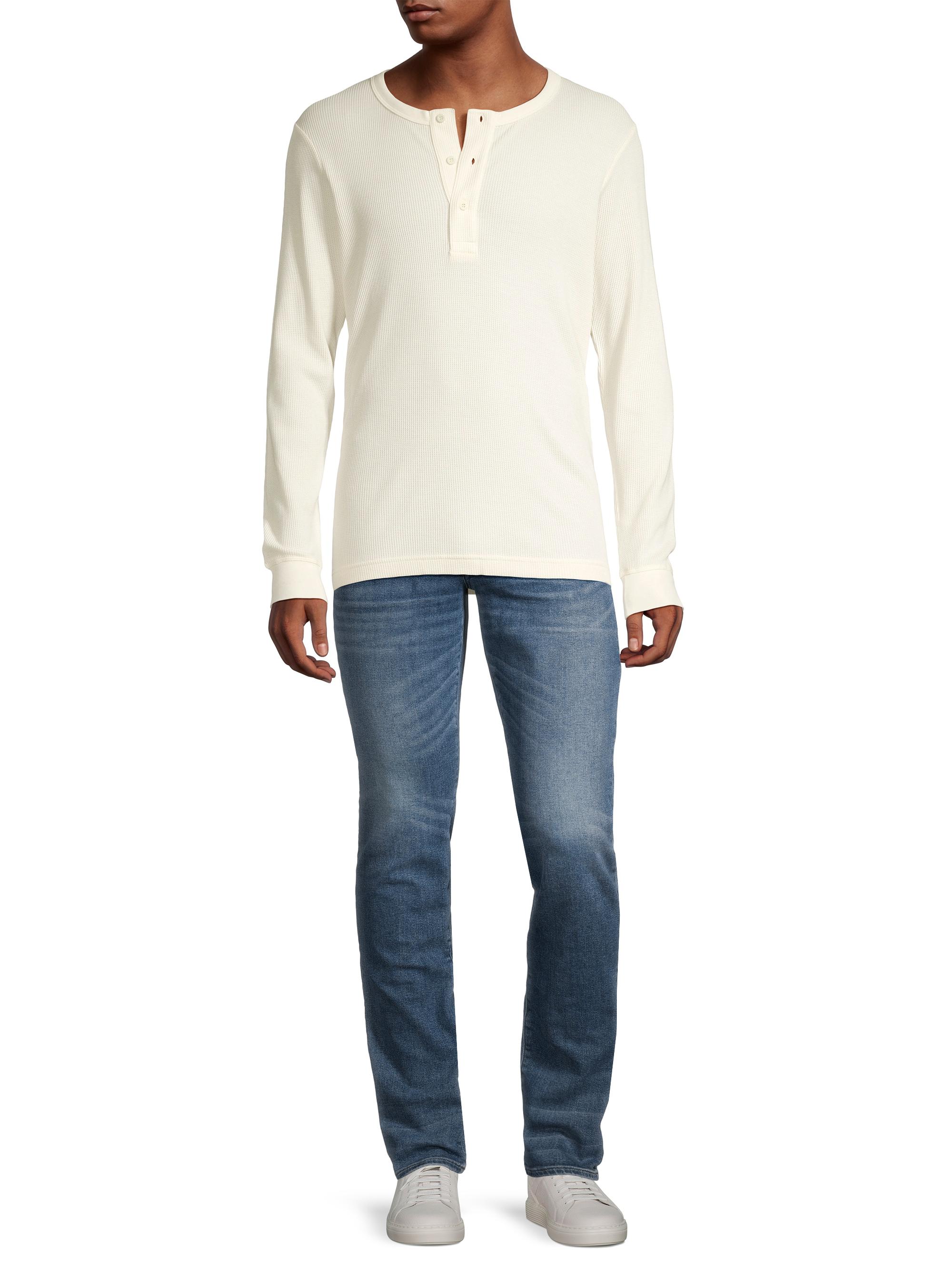 Sunspel Waffle-Knit Long-Sleeve Henley | Saks Fifth Avenue