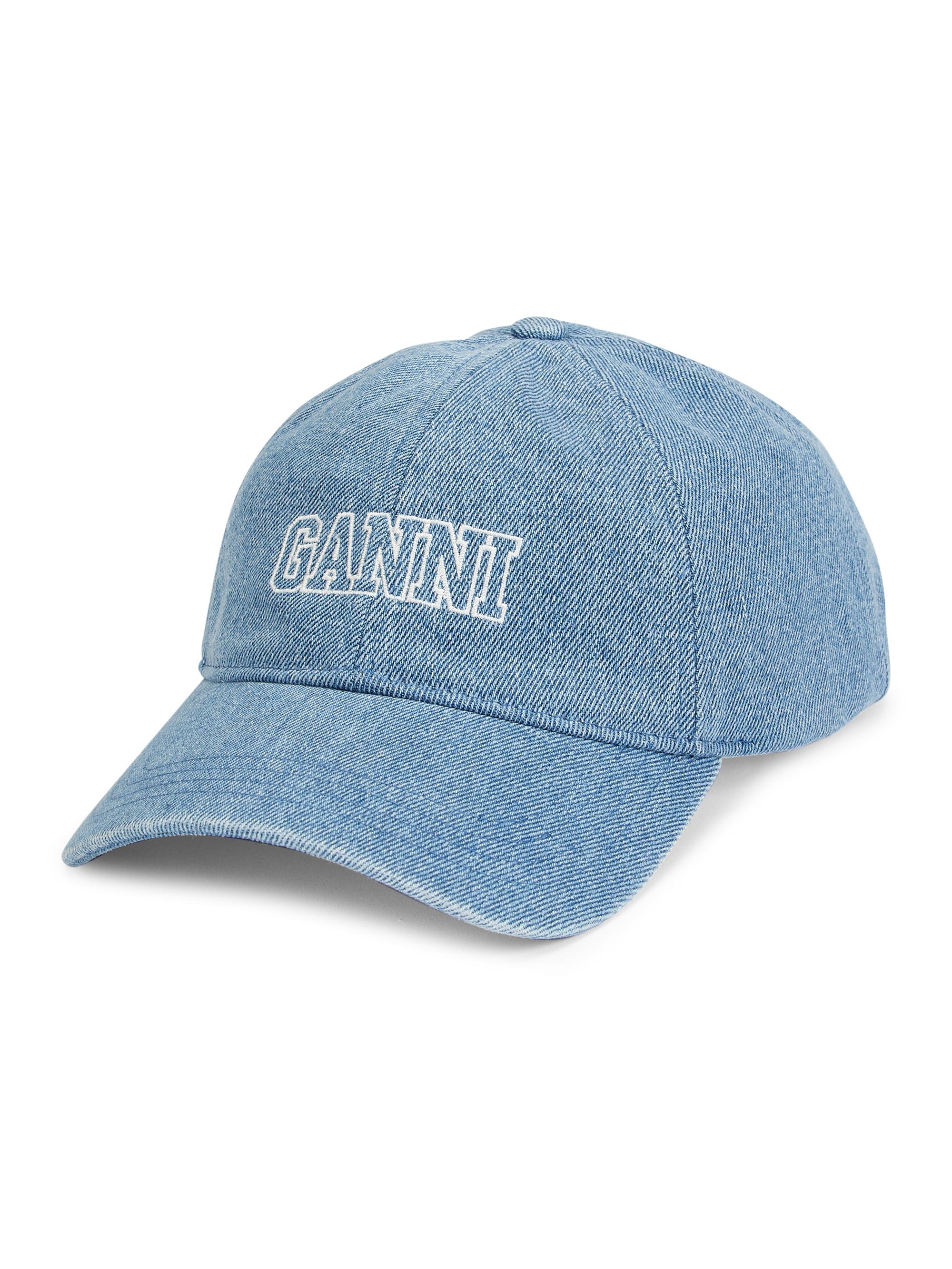 Ganni Logo Denim Baseball Cap | Saks Fifth Avenue