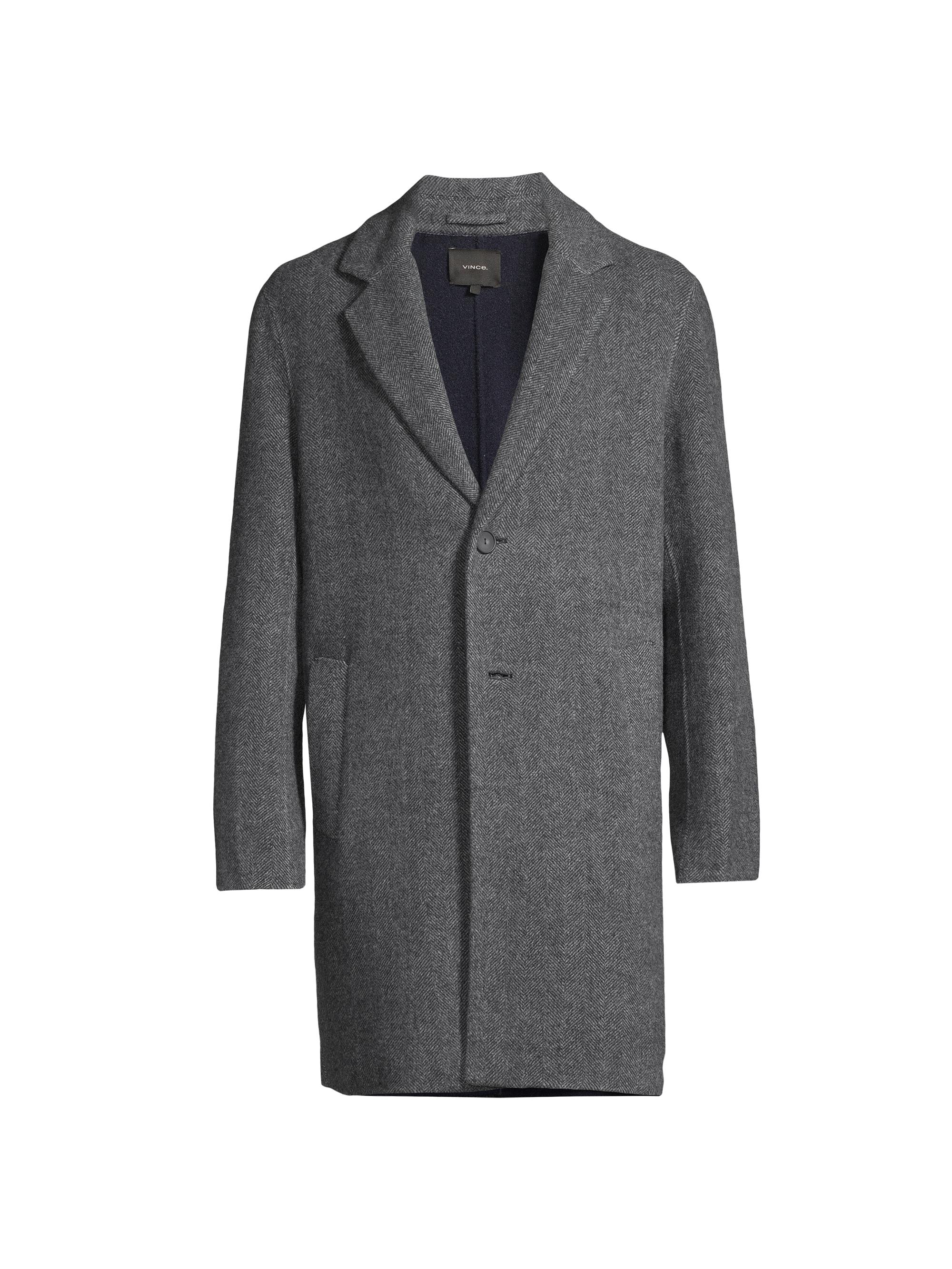 ジャケット・アウター herringbone wool-blend classic coat Herringbone Wool-Blend Cardigan Jacket in Sweaters | Vince