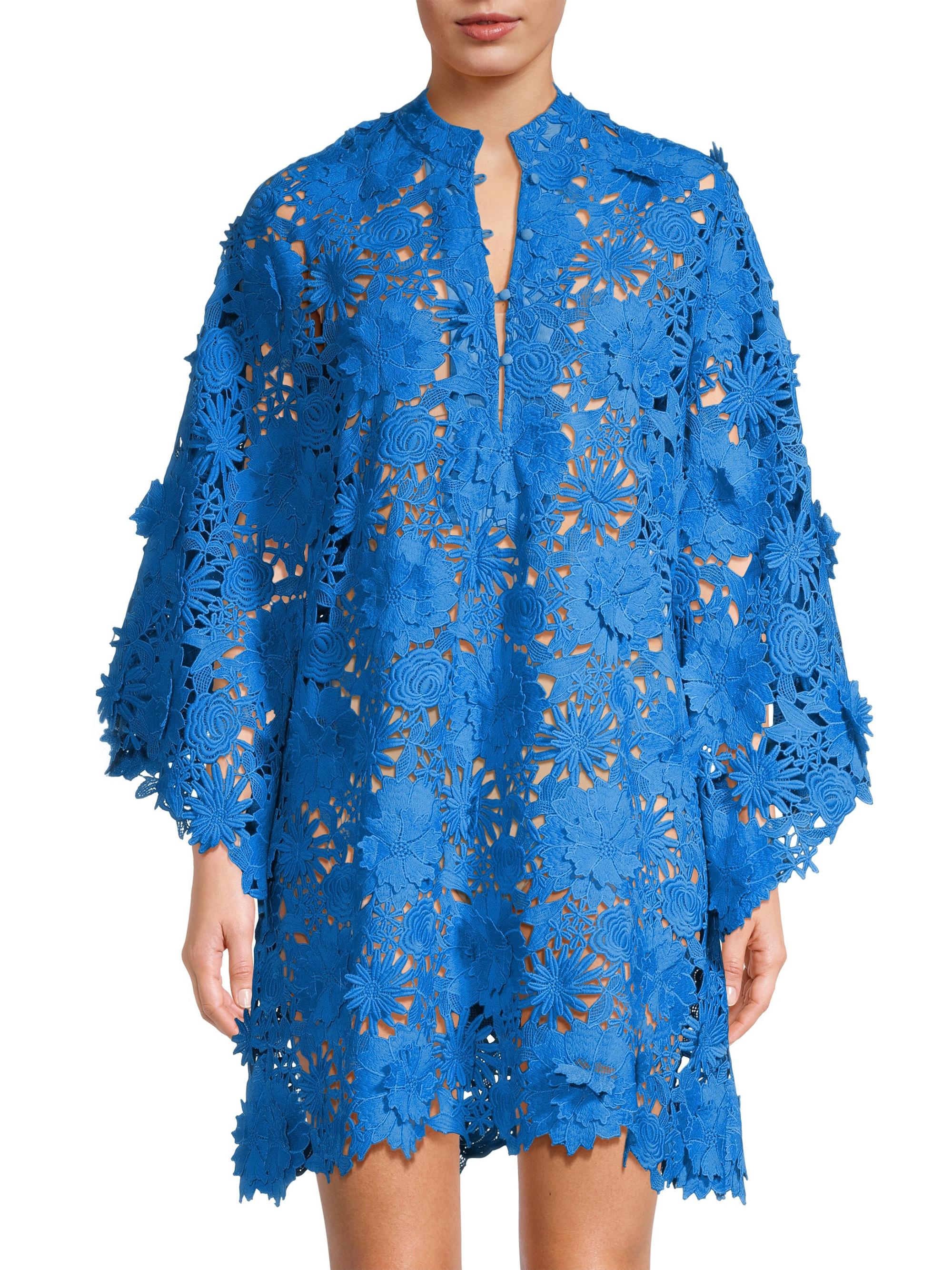 chinese dress ladies Abbey Glass Heidi Caftan Gown Carnation 3-D lace- pink dress – Turner's main image 1