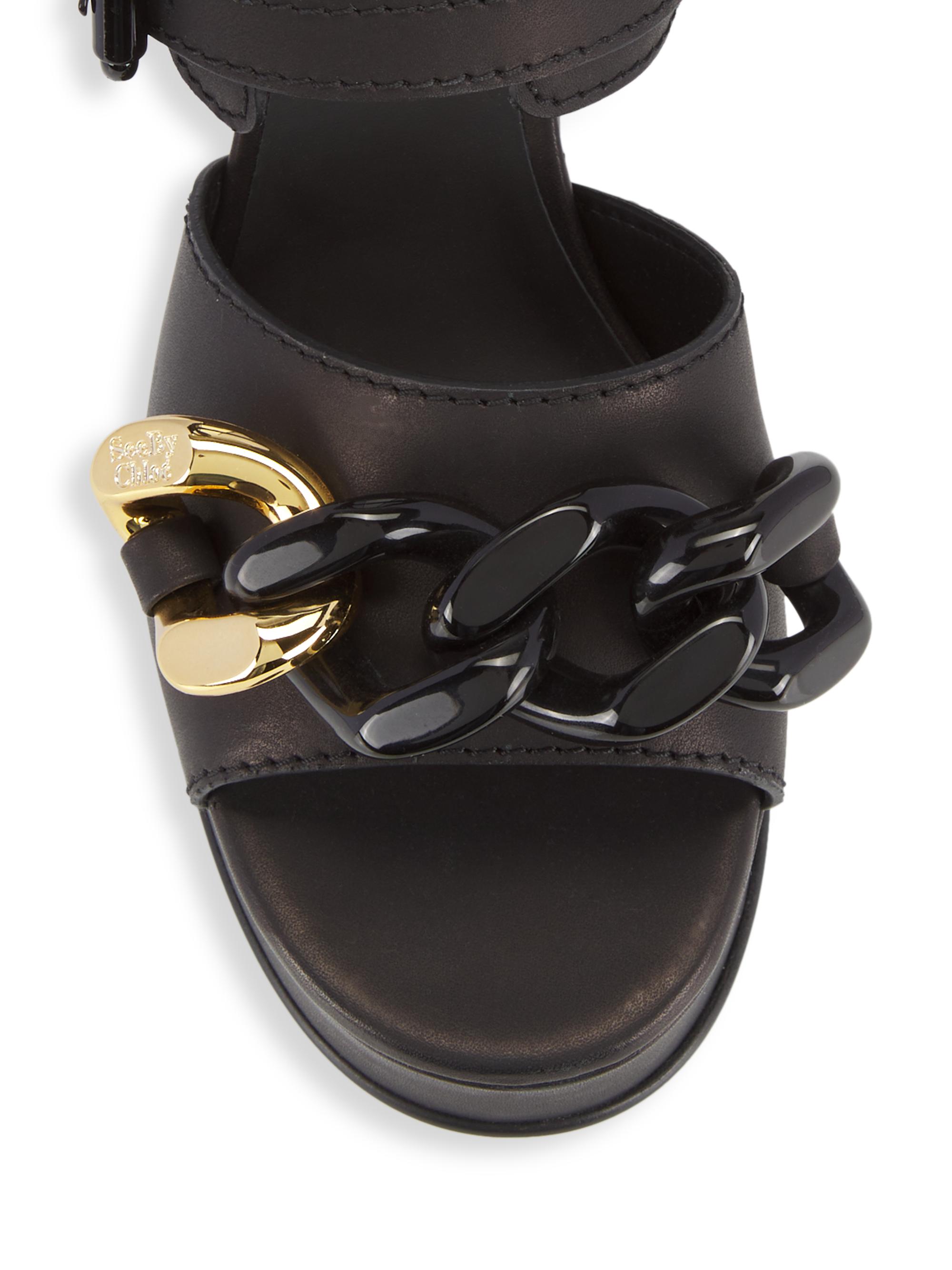 110mm Leather Sandals