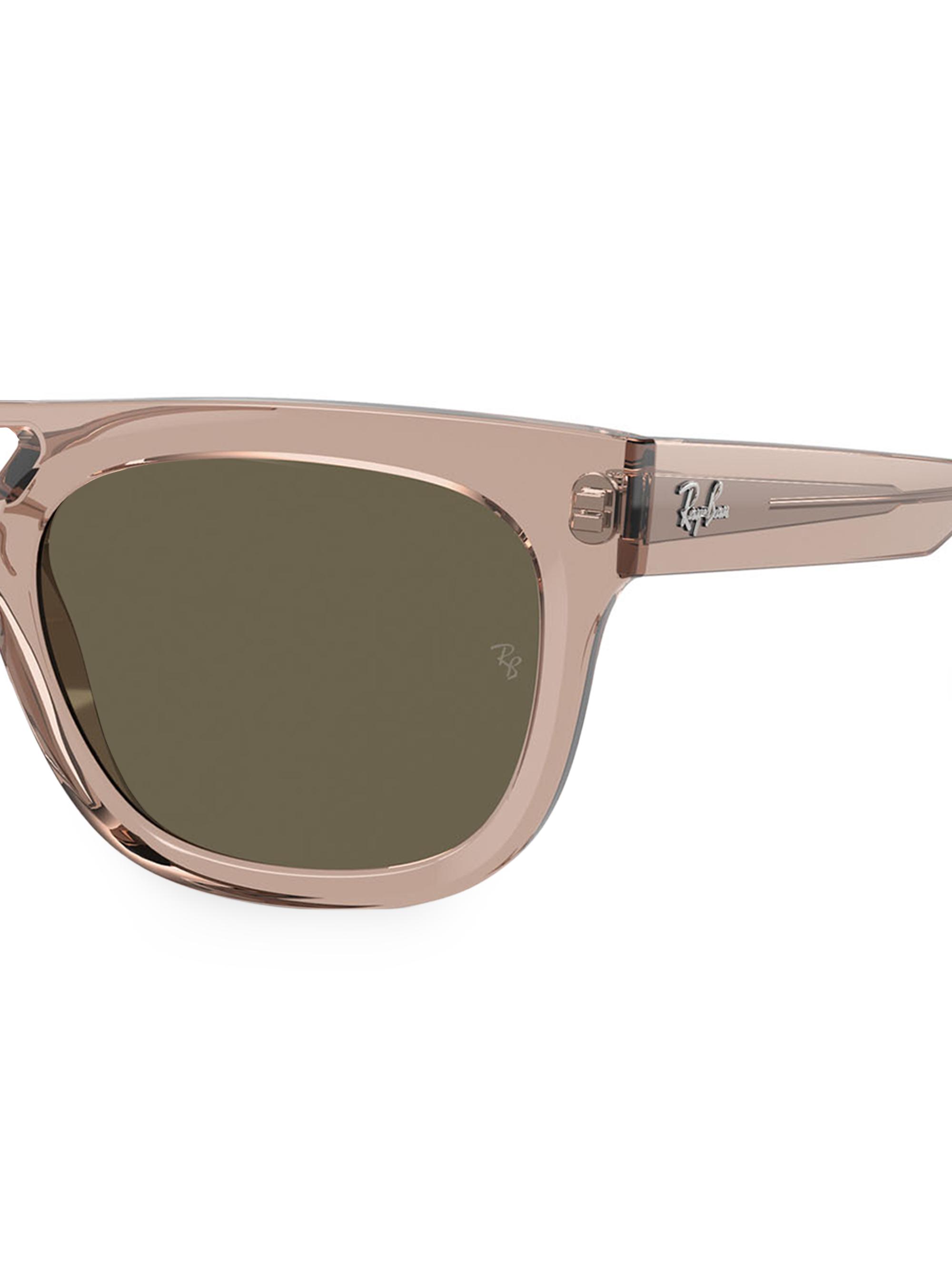 Ray-Ban Women's RB4426 Phil 54MM Square Sunglasses - Brown | Thumbnail 3