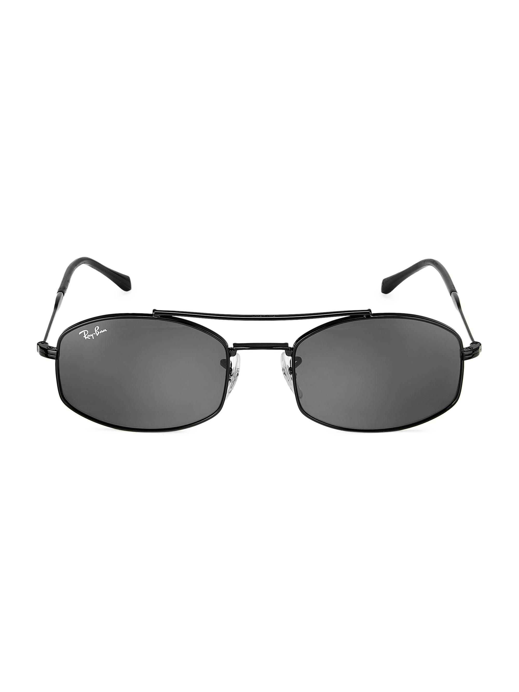 Ray-Ban Women's RB3719 54MM Oval Sunglasses - Black