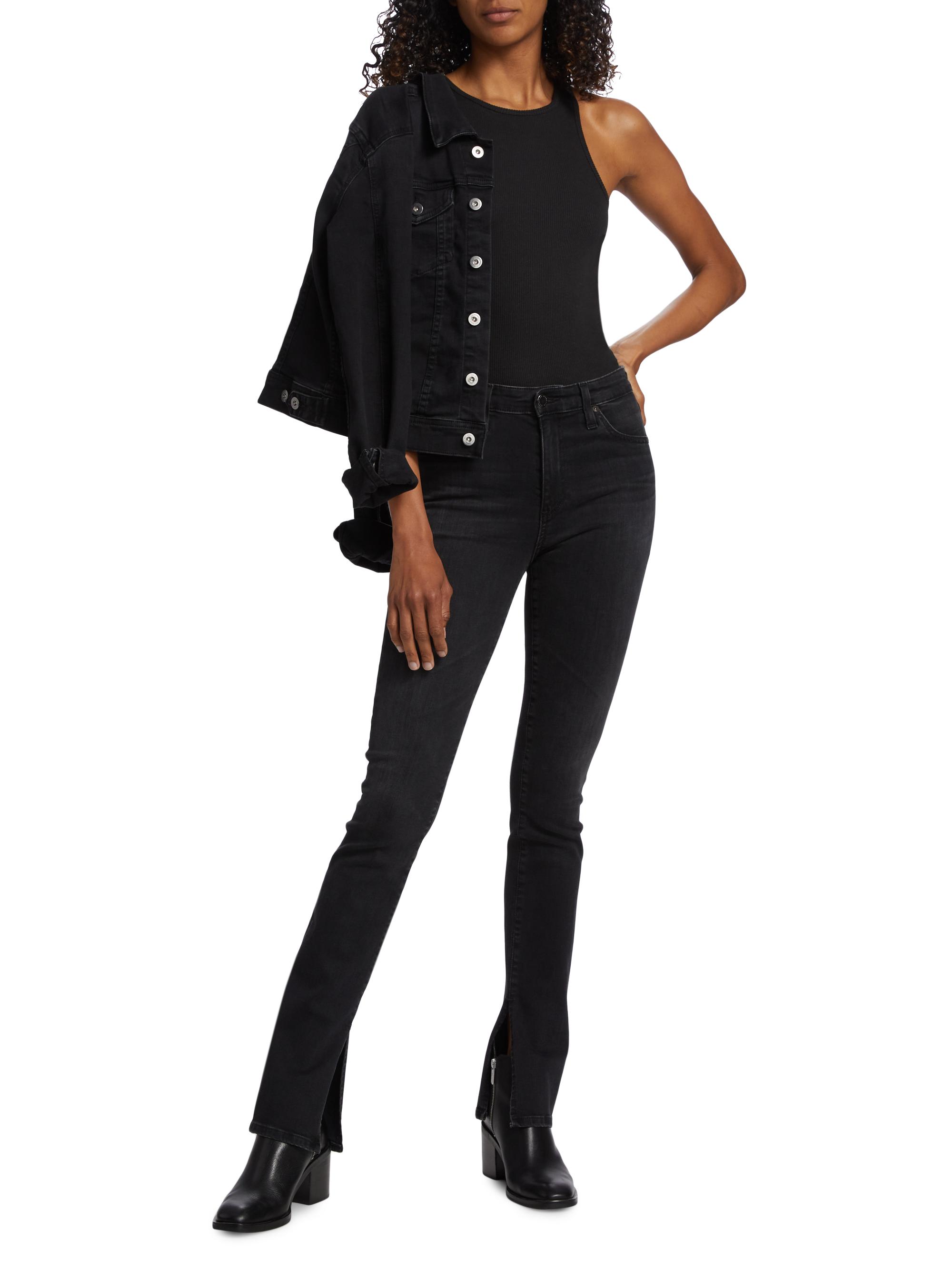 Mari Extended Velvet High Rise Slim