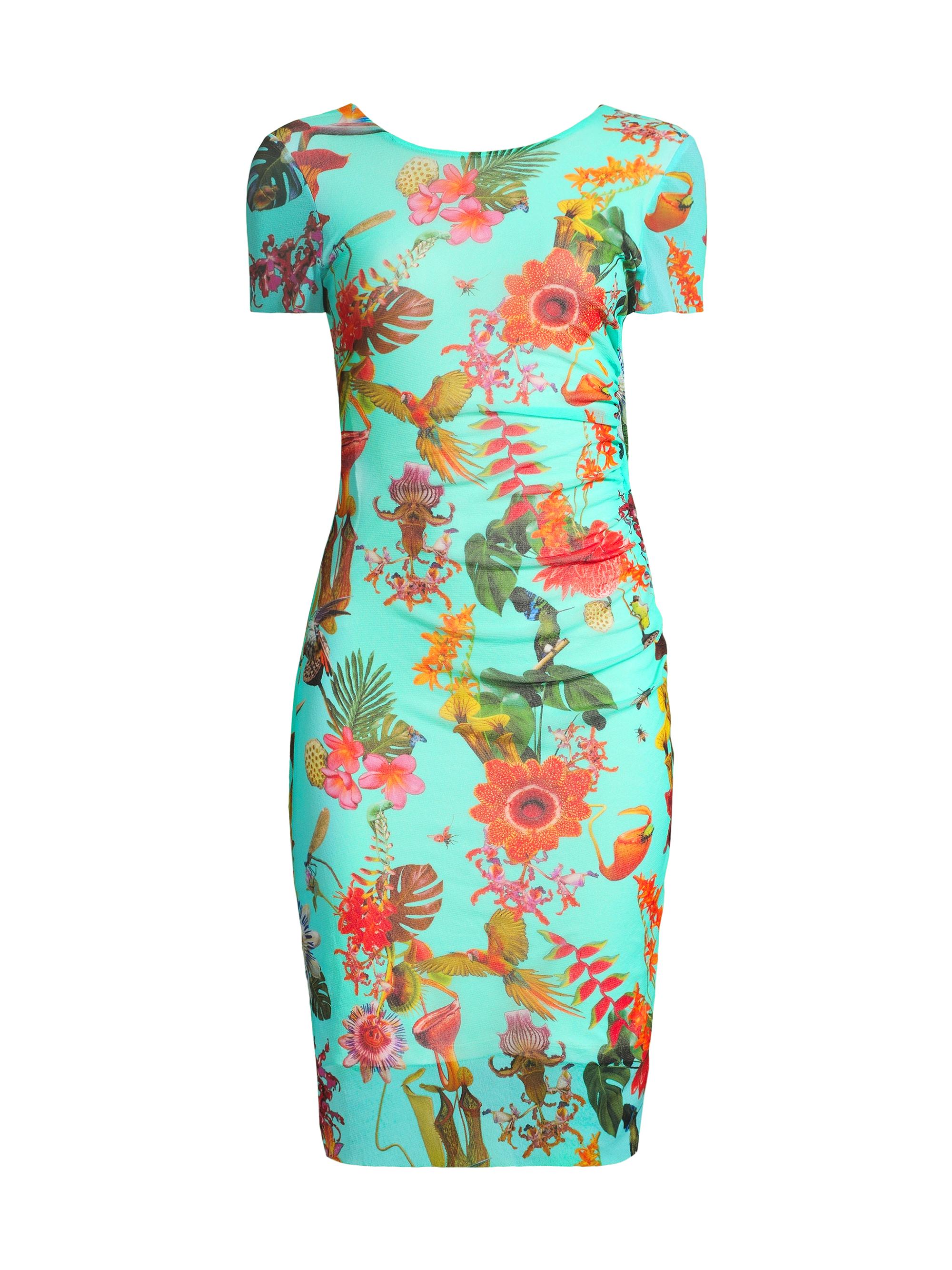 Fuzzi Women's Abito Floral Short-Sleeve Dress