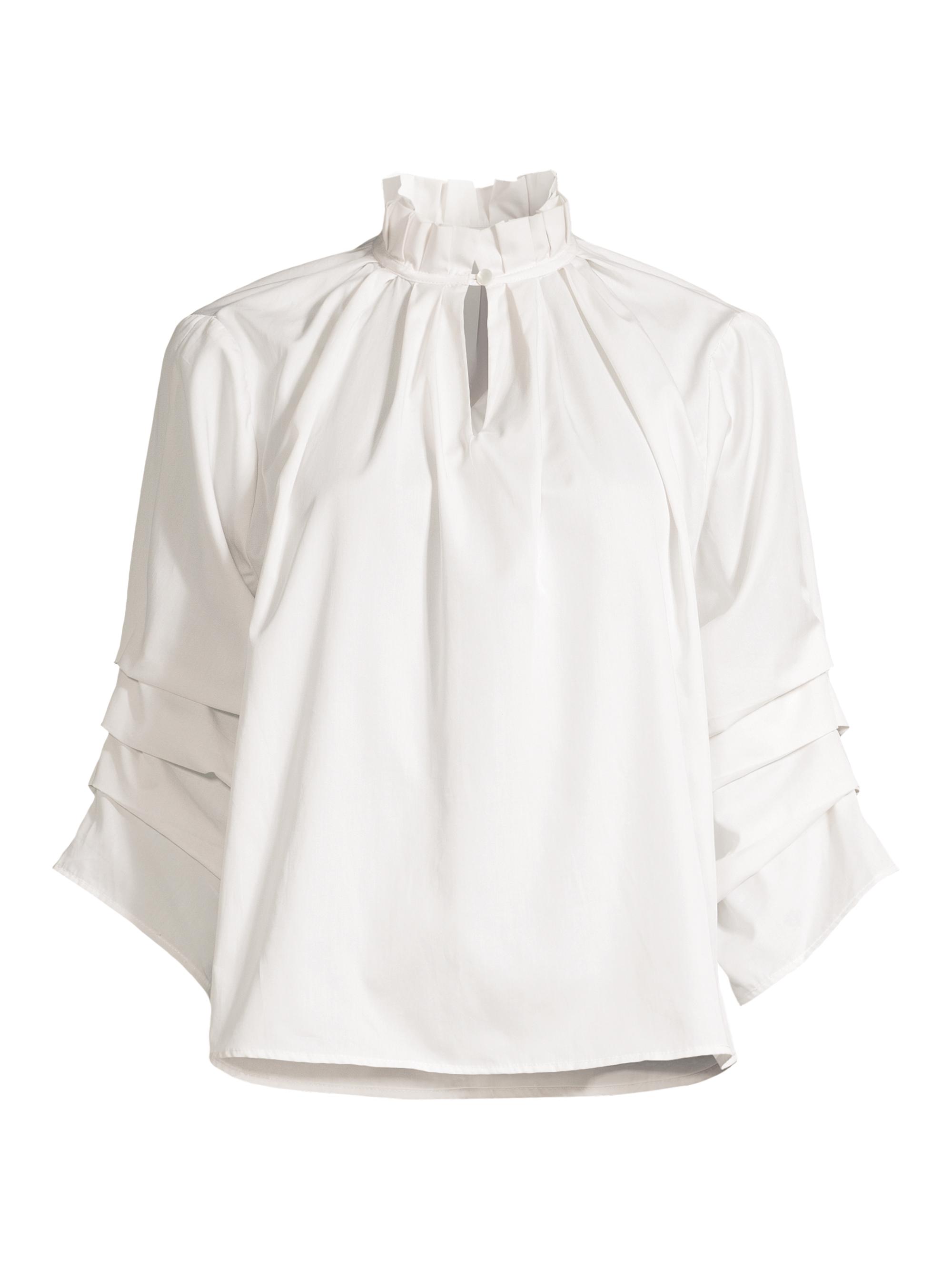 Harshman Women's Kieran Ruffled Cotton Blouse -