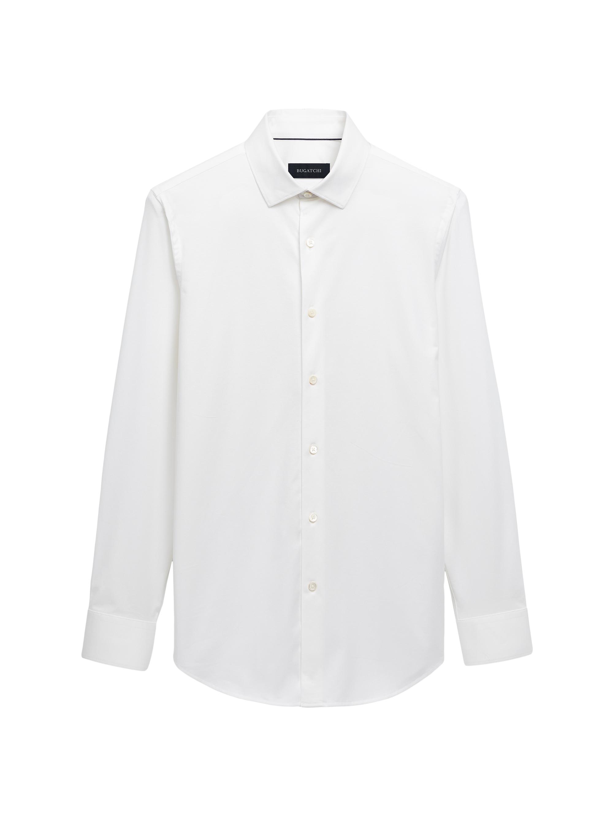 Bugatchi Men's OoohCotton Tech Button-Up Shirt - White