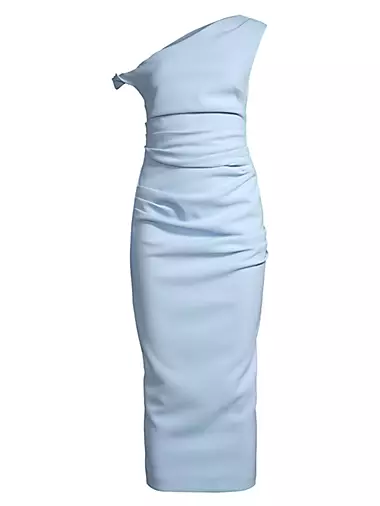J. Marie Mae Ruffle Strap Midi Dress