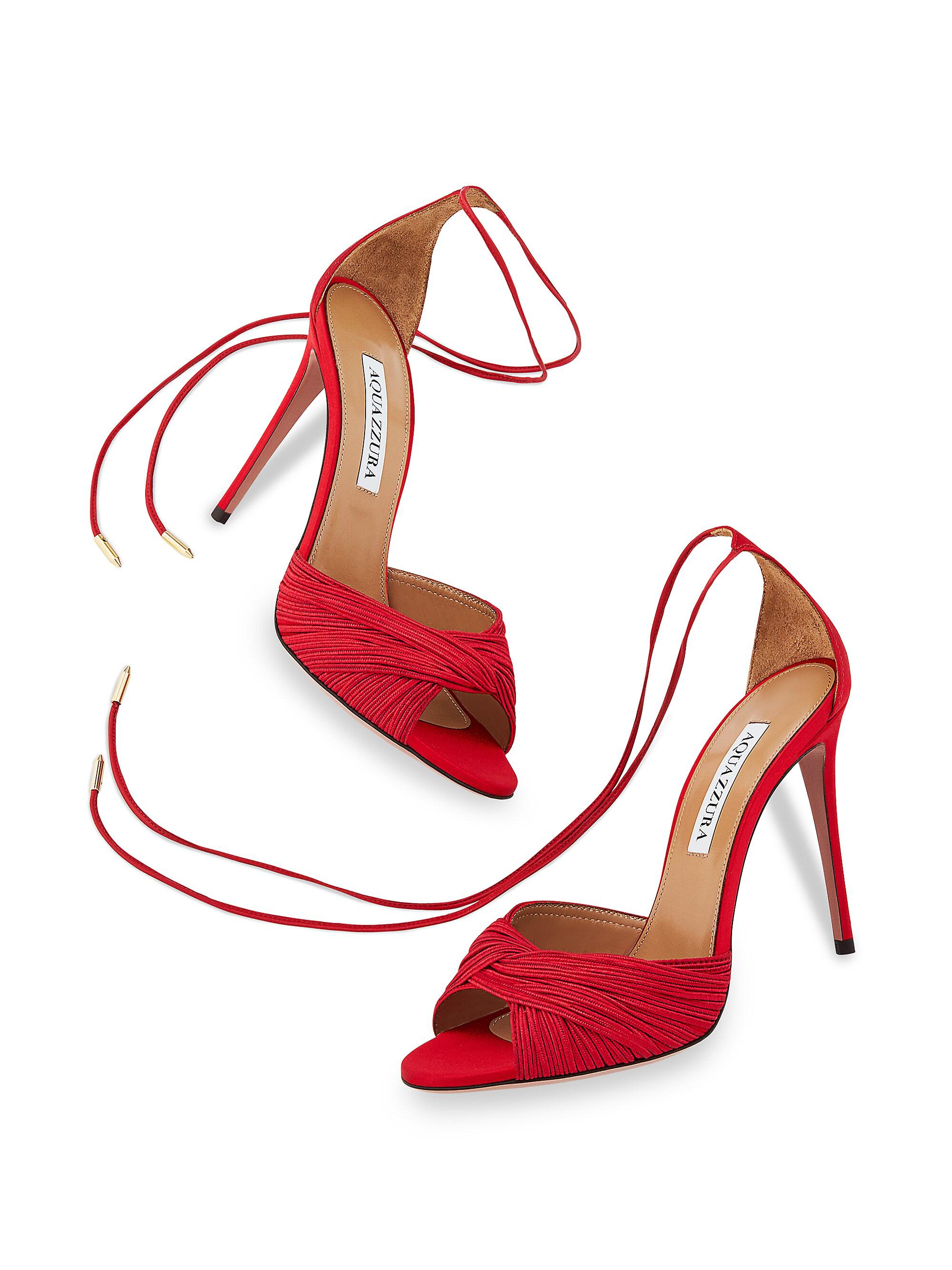 Aquazzura Bellini Beauty 105MM Sandals | Saks Fifth Avenue