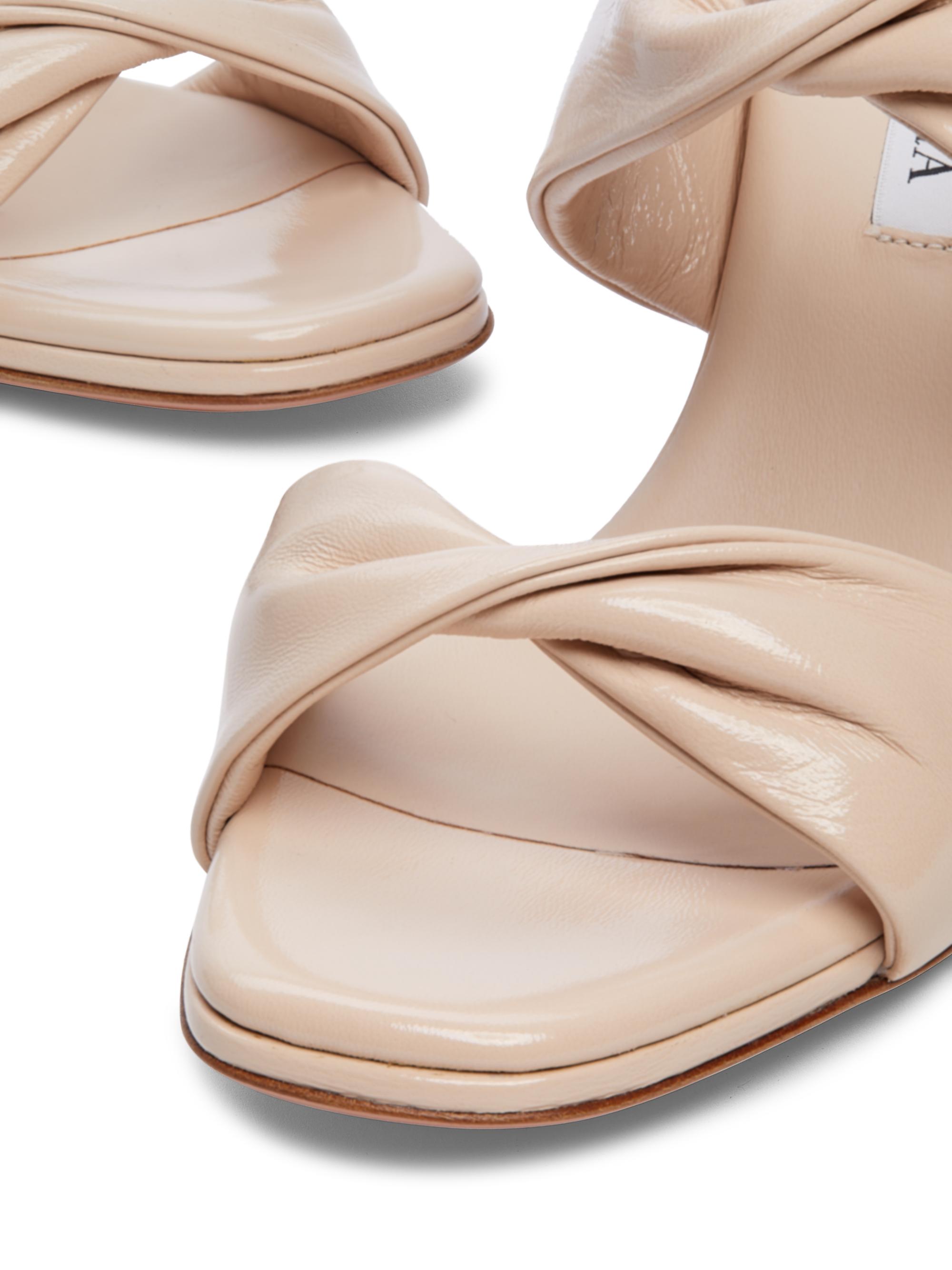 Aquazzura Twist 75MM Leather Sandals | Saks Fifth Avenue