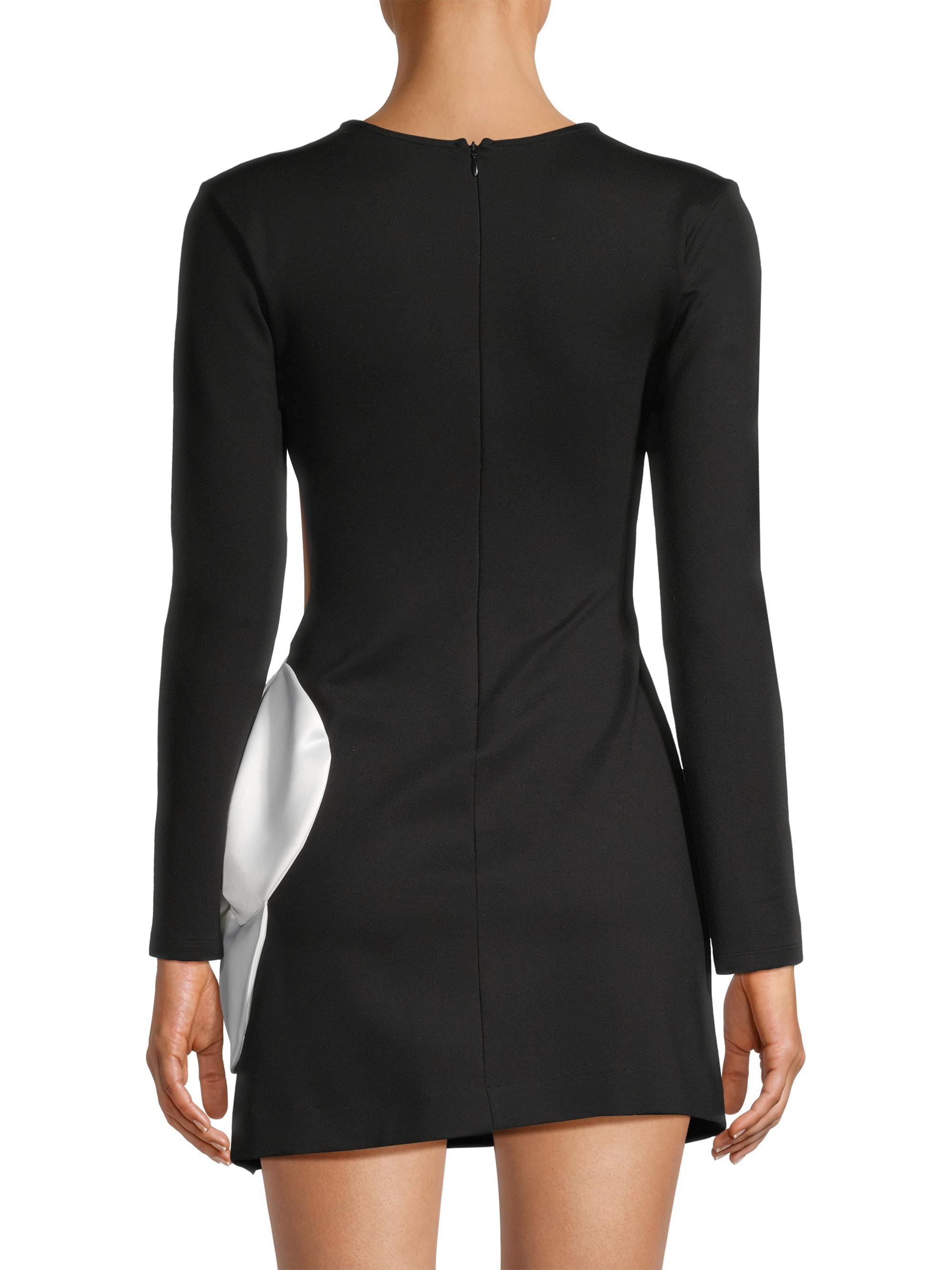 delfi collective long sleeve statement flower mini dress Fleur mini tiered dress  Line & Dot