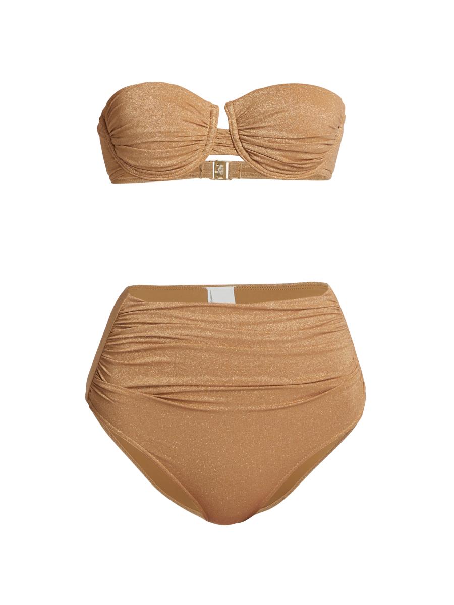 Zimmermann Junie Shimmer 2-Piece Bikini Set | Saks Fifth Avenue