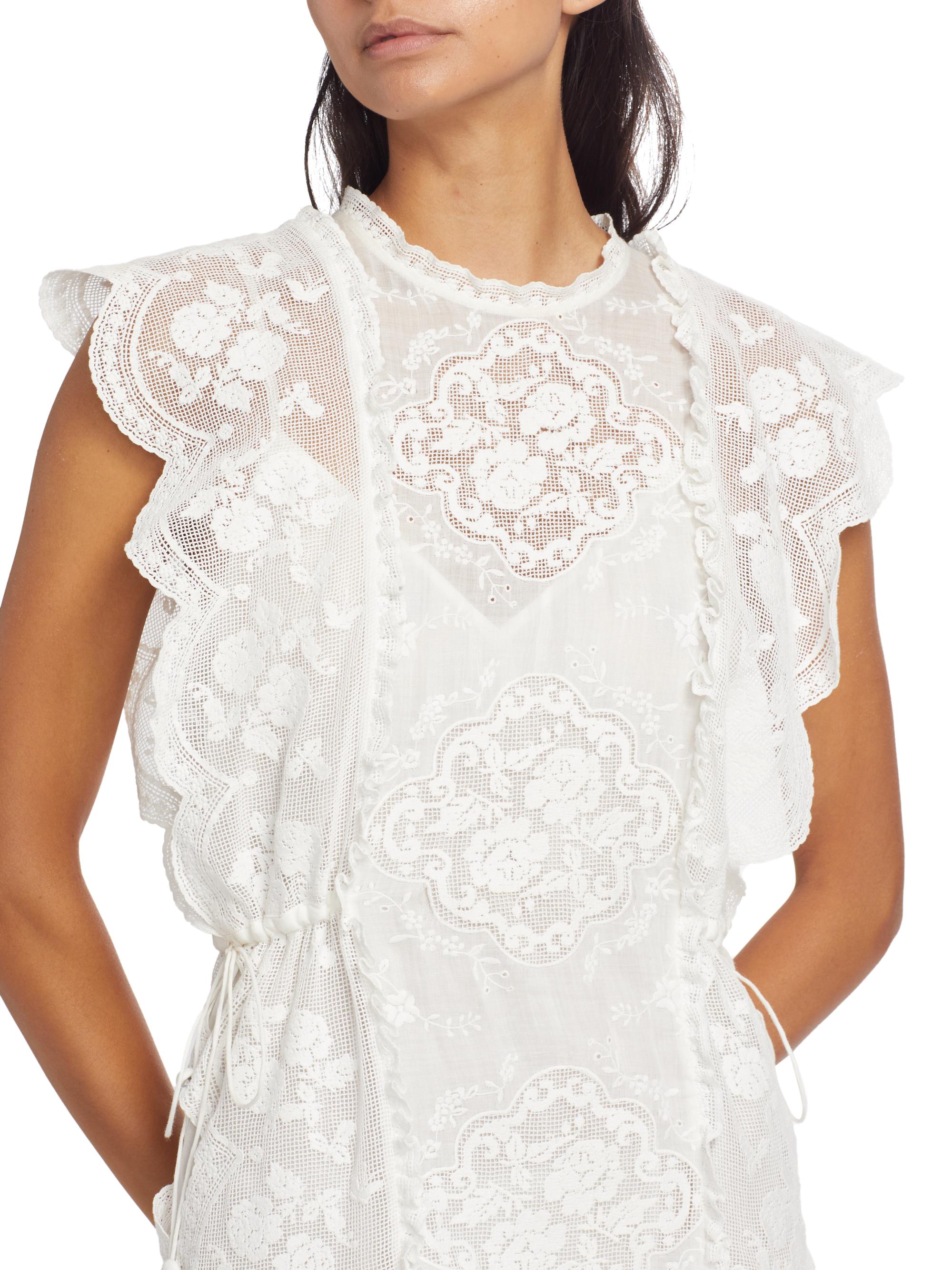 knee length dresses for ladies Zimmermann Alight Picnic Dress – The Designer Collection main image 0