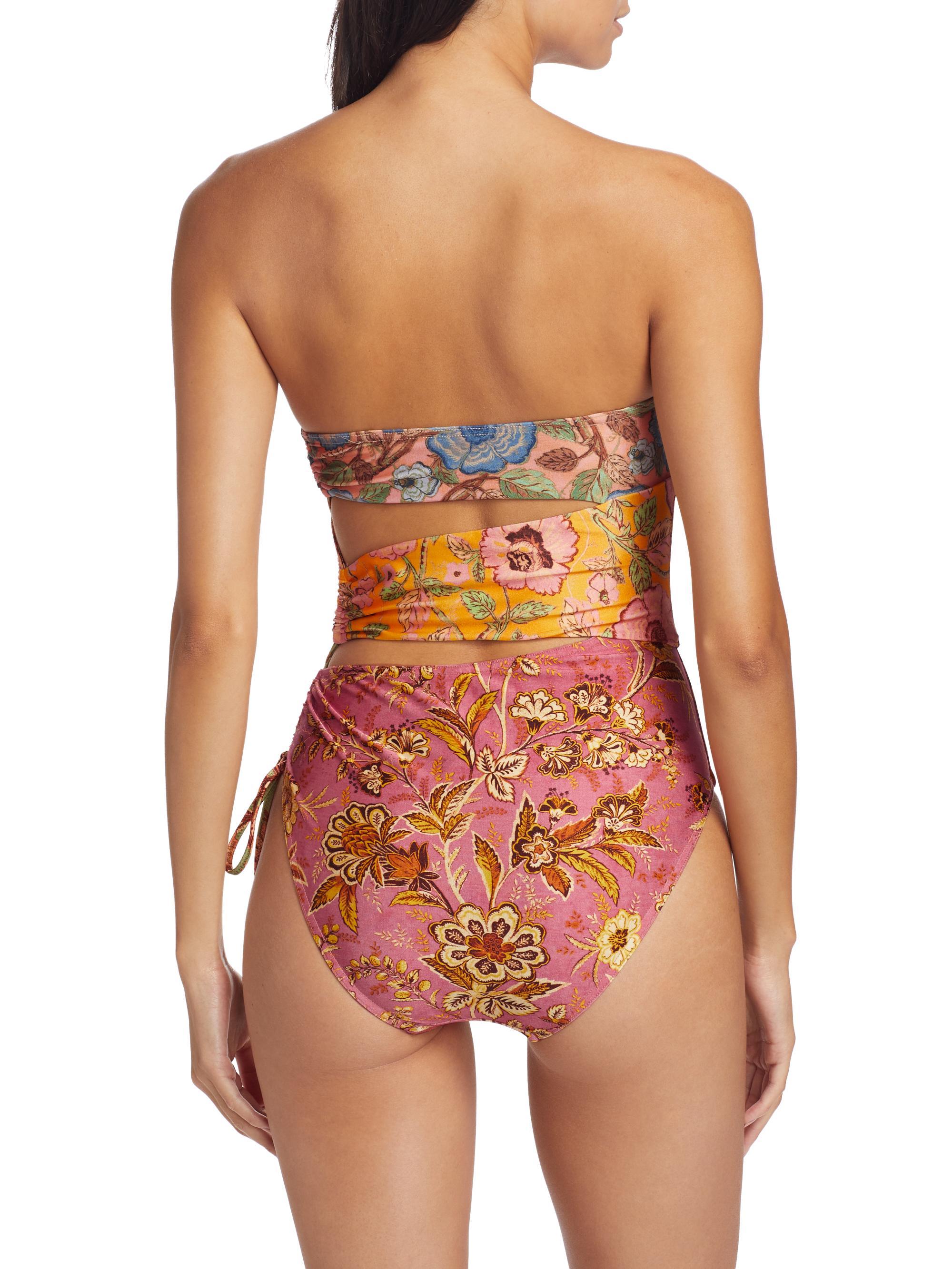 Zimmermann Junie Floral Cut-Out One-Piece Swimsuit | Saks