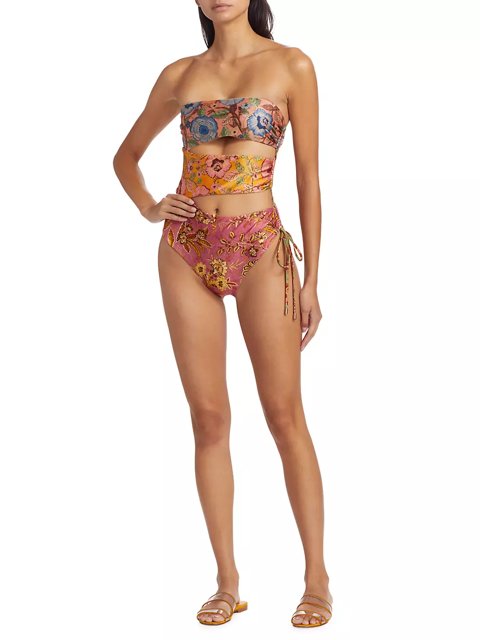 Junie Floral Cut-Out One-Piece Swimsuit