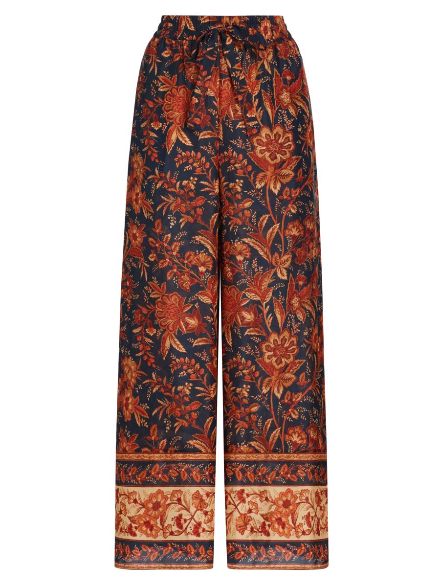 パンツ ERMANNO SCERVINO Printed viscose wide-leg pant Huntessa-Session-03_2025-