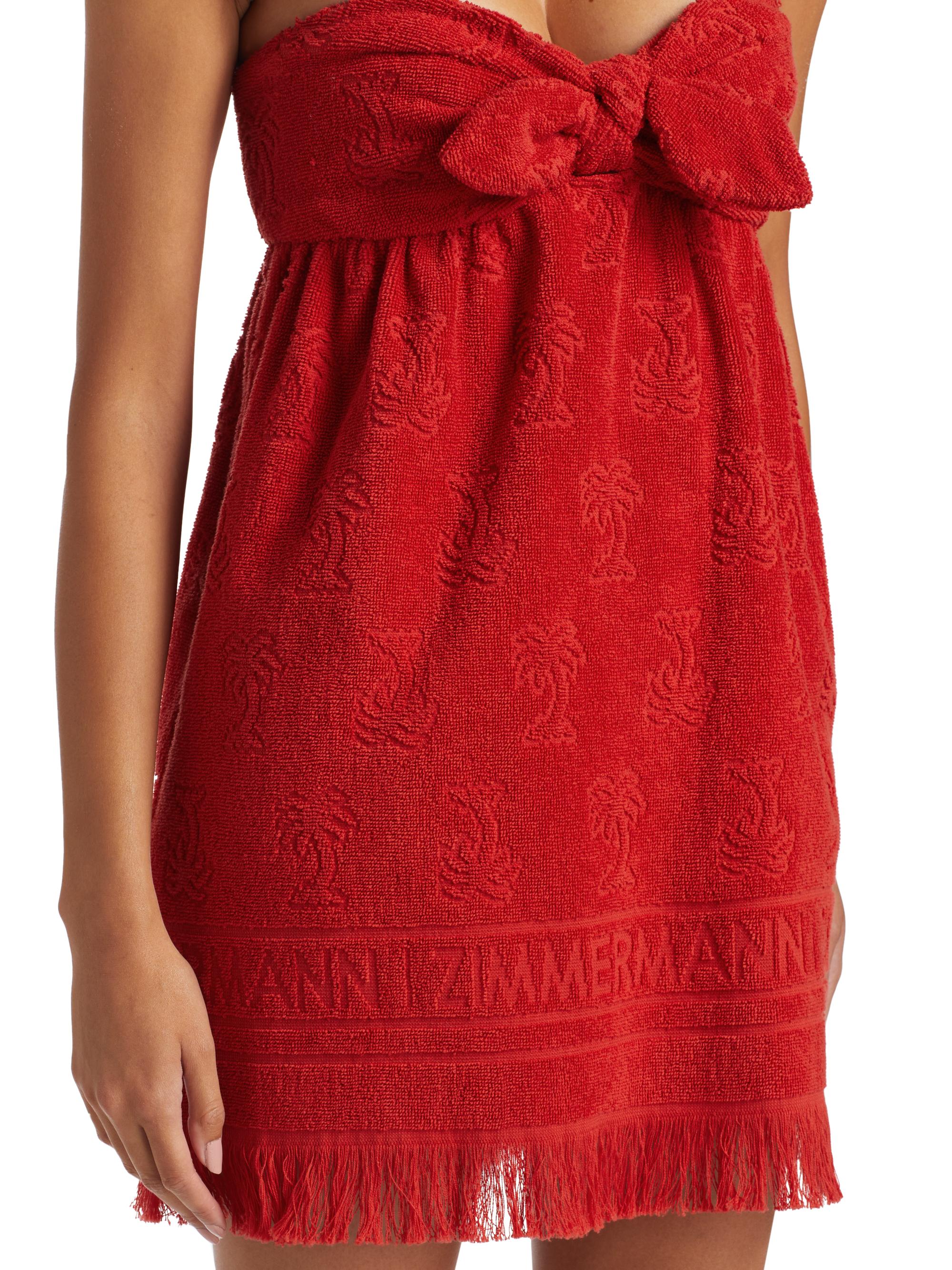 zimmermann alight halter mini dress Jacquard Terry Minidress 03/19