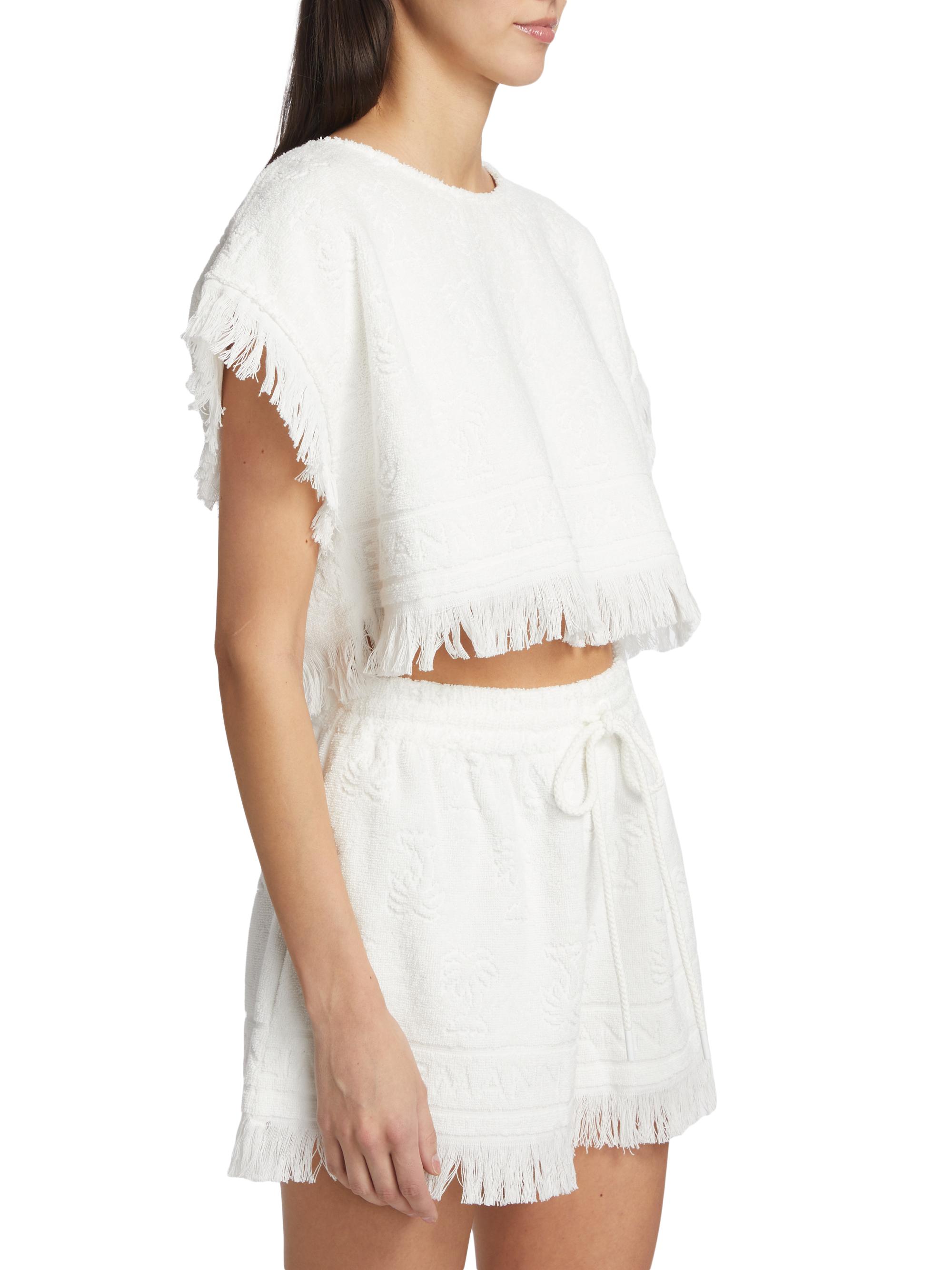 Zimmermann Alight Towelling Crop Top | Saks Fifth Avenue