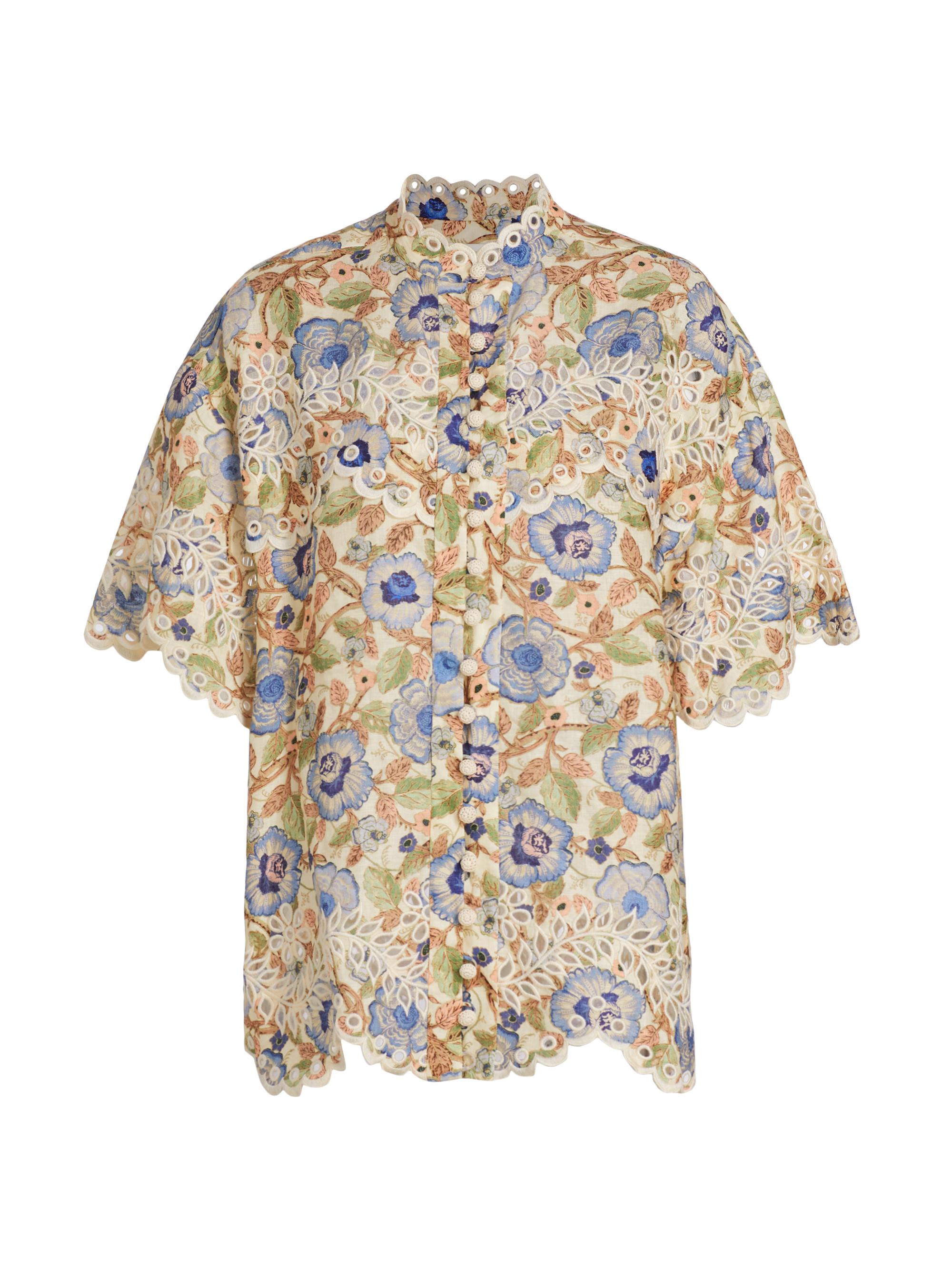 ZIMMERMANN Matchmaker botanical-print shirt - White