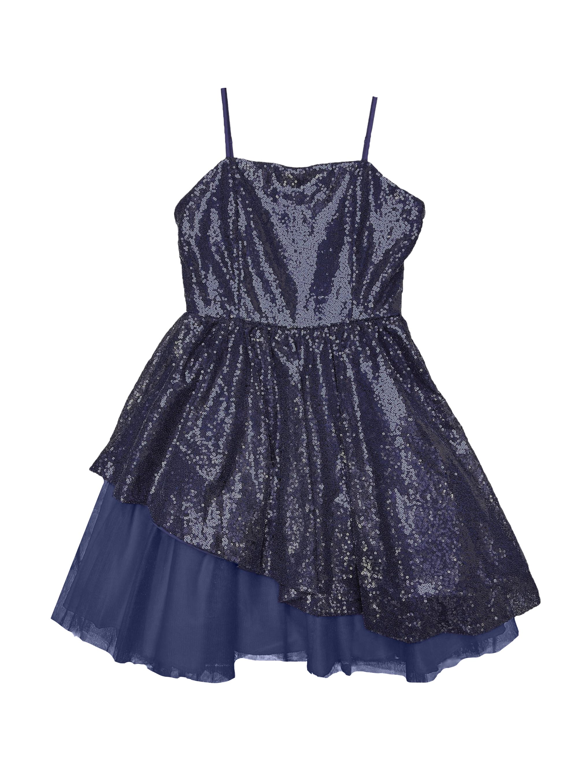 sachin and babi light blue dress Dollcake girls floral dress size 10 L (10-12) main image 0