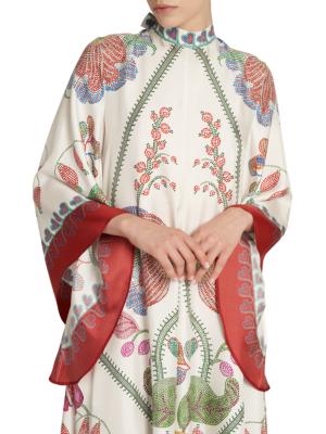 La DoubleJ Grenadilla-print silk shirt - Grenadilla Placée Off White