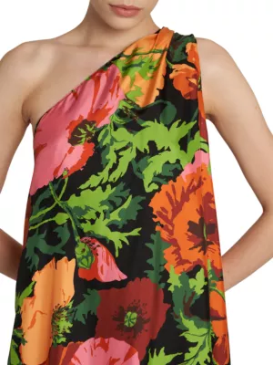 La DoubleJ Roy floral-print silk maxi dress - Neutrals