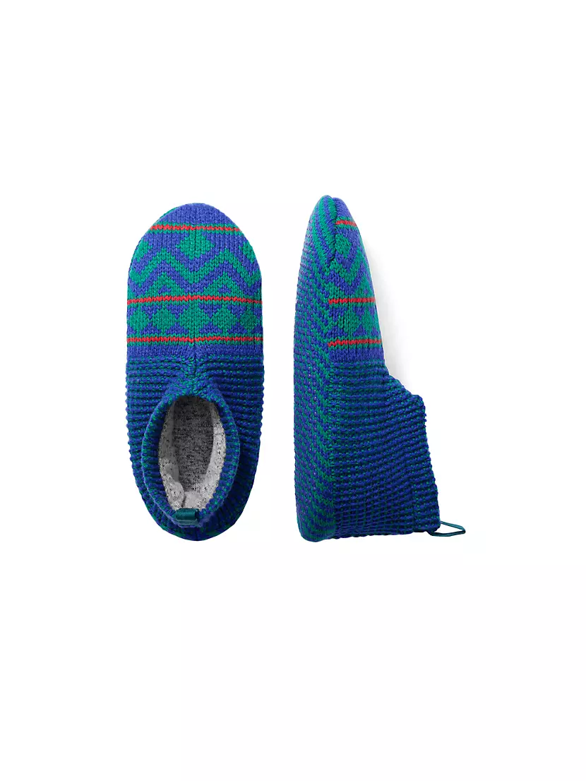 Shop Bombas Jacquard Knit Grip Slippers