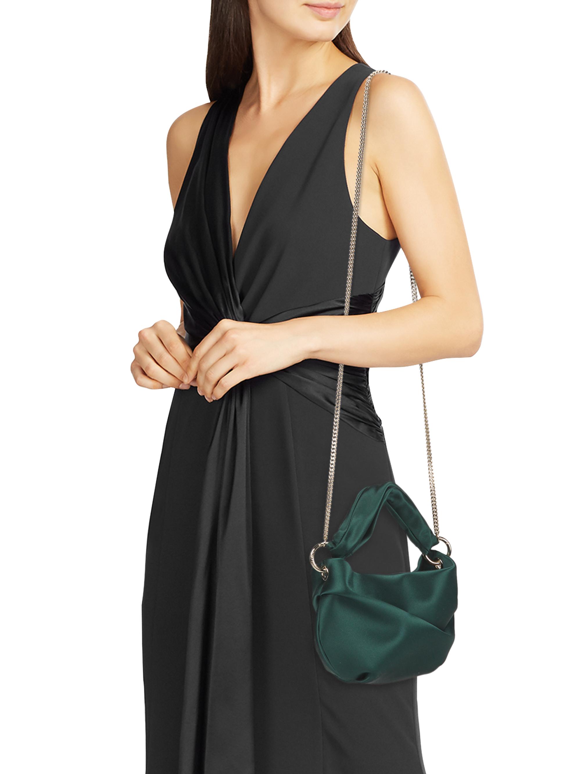 Jimmy Choo Bonny Satin Top-Handle Bag | Saks Fifth Avenue