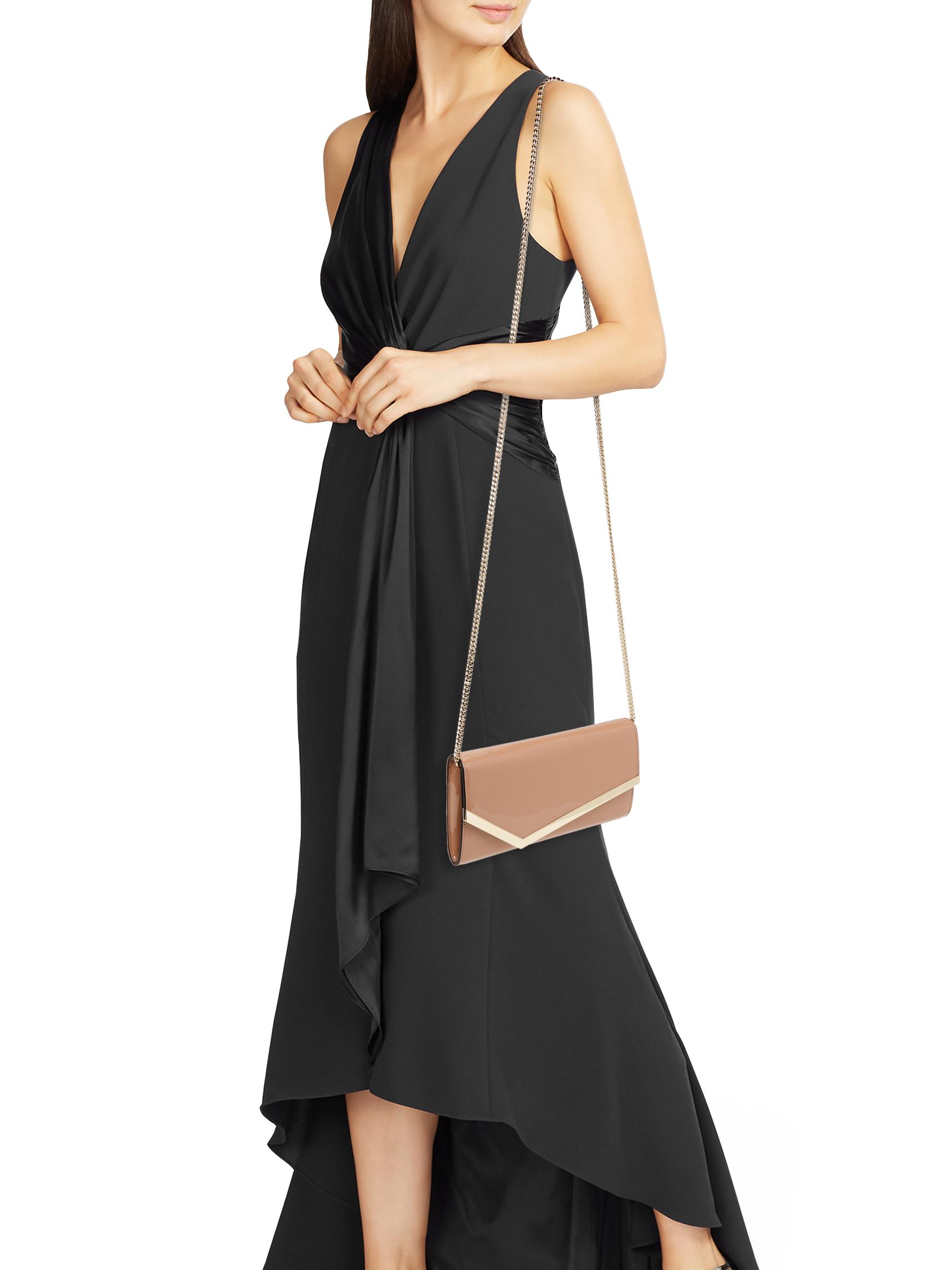 Jimmy Choo Emmie クラッチバッグ Platinum Ice Dusty Glitter Clutch Bag | Emmie | Pre Fall 18