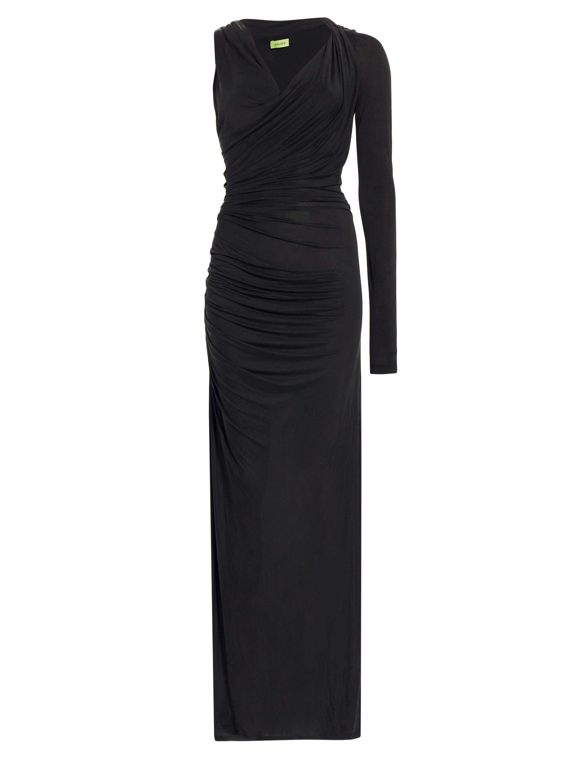 Gauge81 Women's Myrtia Asymmetric Maxi-Dress - Black