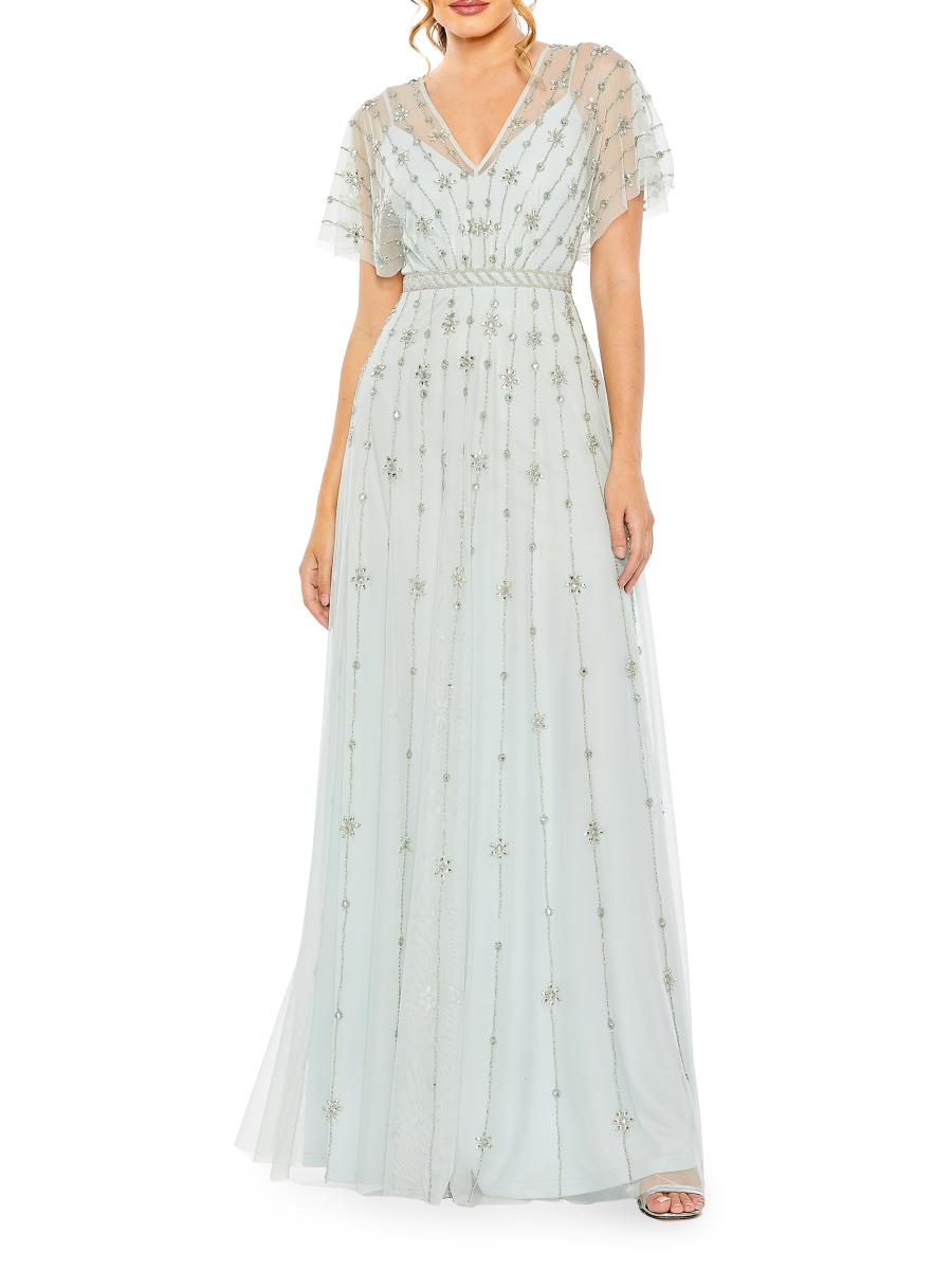 MAC DUGGAL クリスタルネックトランペットガウン MAC DUGGAL クリスタルネックトランペットガウン (Mac Duggal