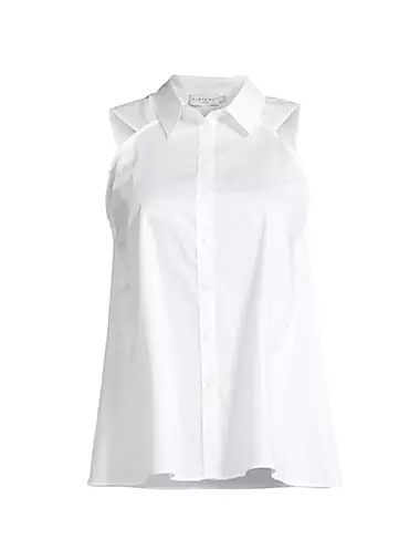 Ziva Cotton Sleeveless Shirt