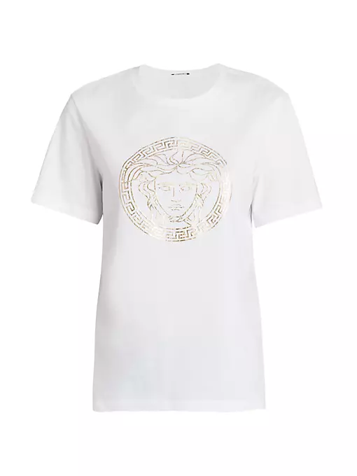 Versace - Graphic Logo Cotton Jersey T-Shirt
