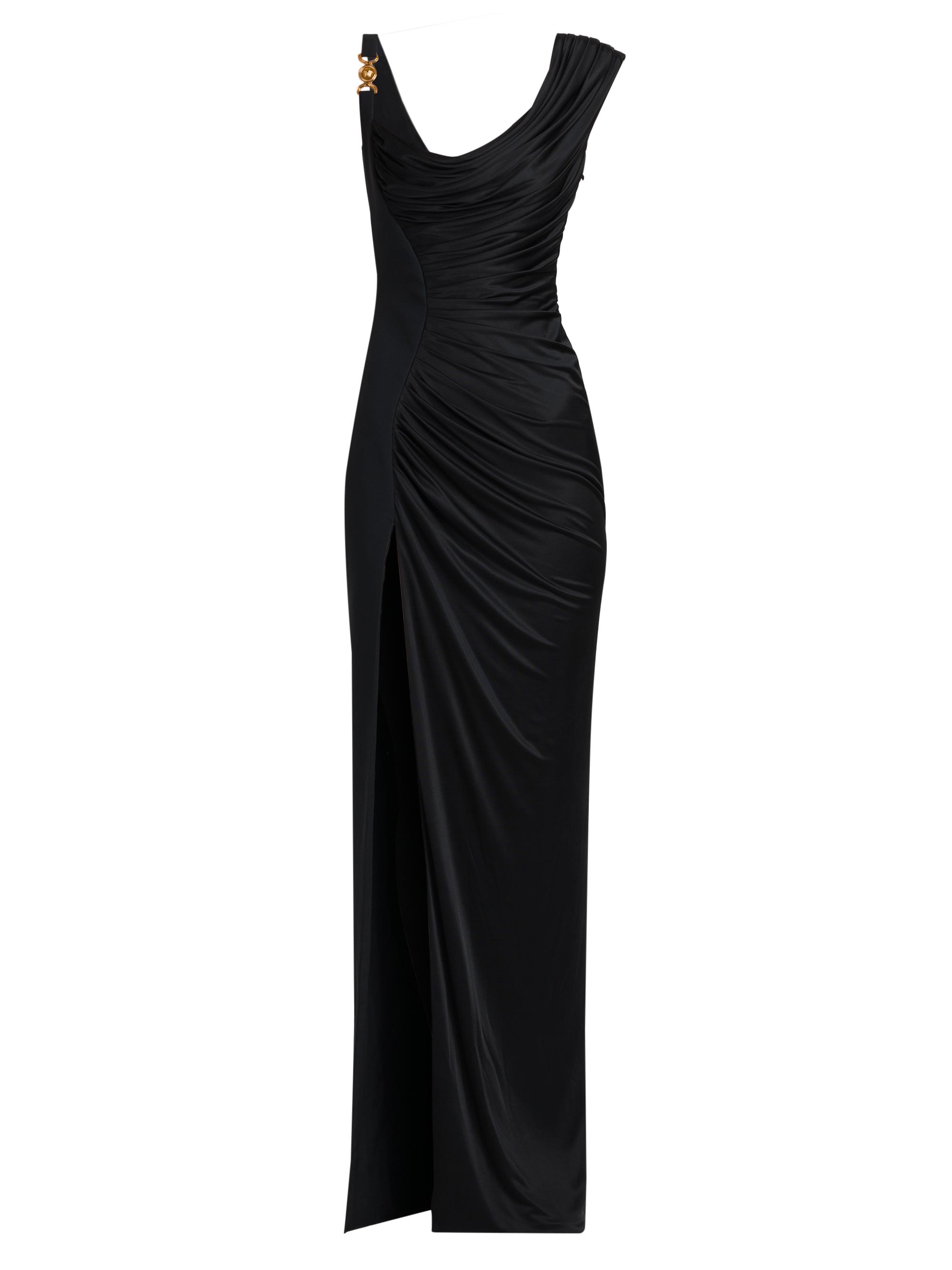 Versace draped open-back dress - Black