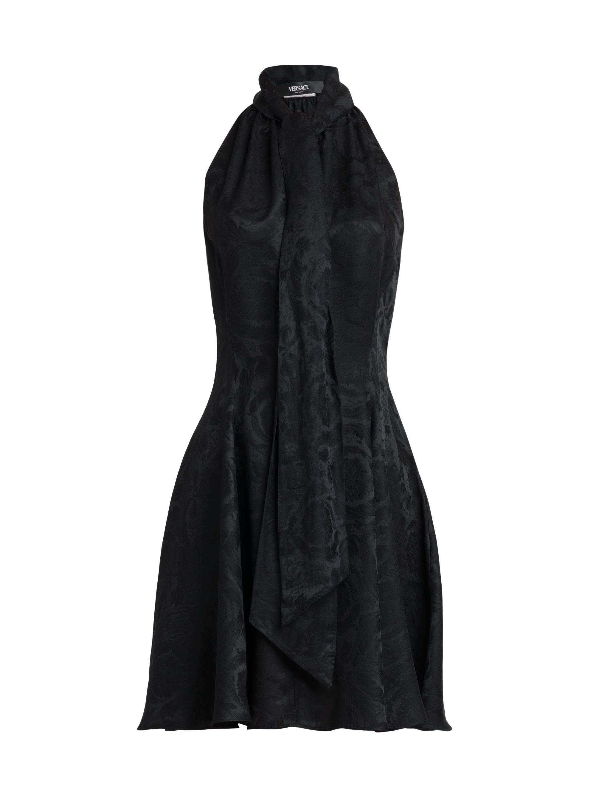 Versace Baroque Jacquard Halter Minidress | Saks Fifth Avenue