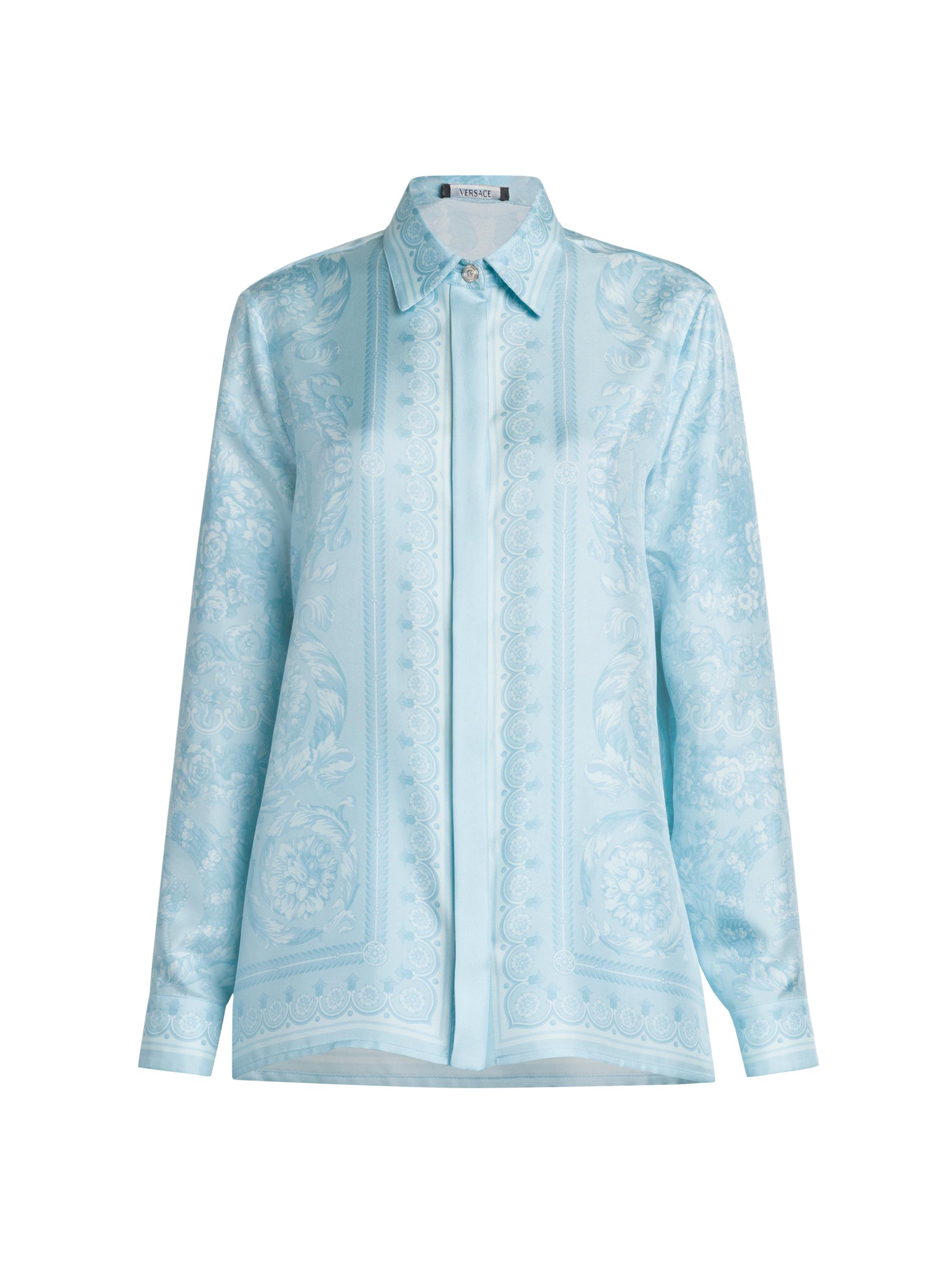 VERSACE - Baroque Print Silk Shirt