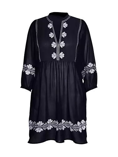 Shore Leave Embroidered Beach Dress