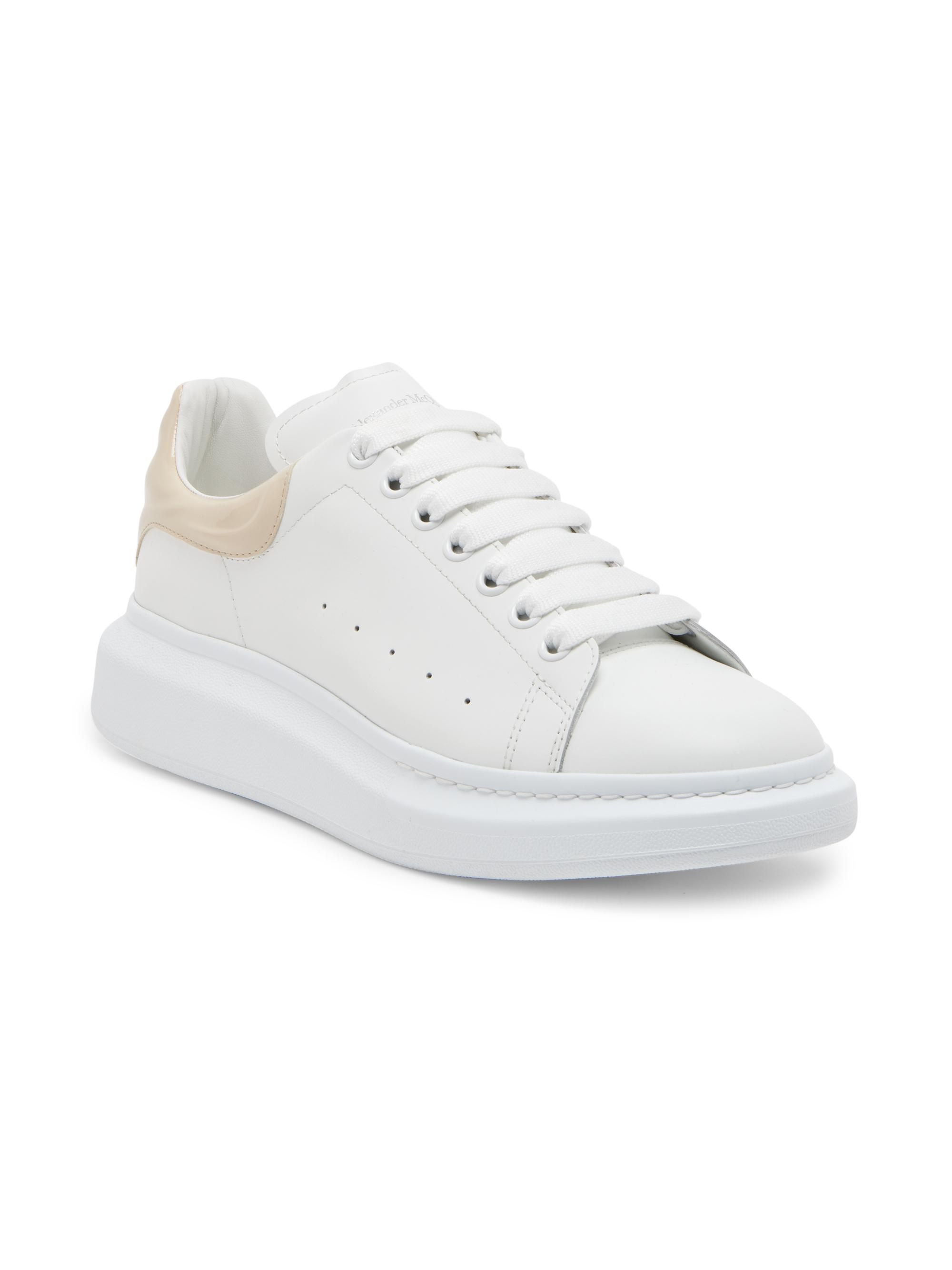 8/29迄！Alexander McQueen ホワイト/シルバー37.5 Women's Oversized Sneaker in White | Alexander McQueen US