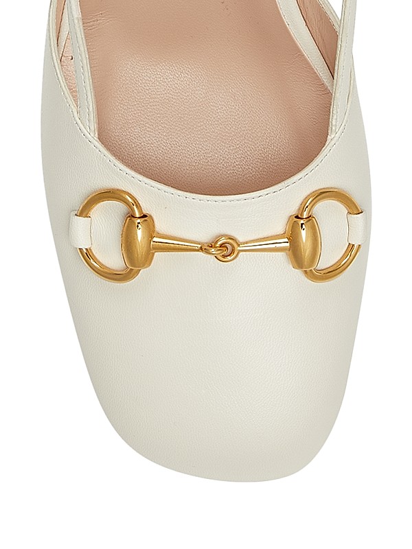 Shop Gucci Lady Horsebit Leather Slingback Pumps | Saks Shop Gucci Lady Horsebit Leather Slingback Pumps | Saks