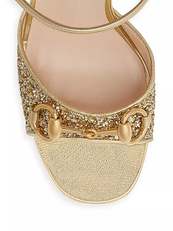 Shop Gucci Lady Horsebit 89MM Crystal-Embellished Pumps | Saks 
