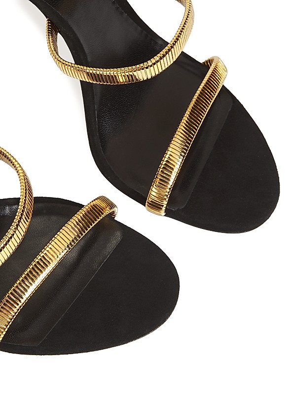 Shop Rene Caovilla 105MM Juniper Metallic Sandals | Saks Shop Rene Caovilla 105MM Juniper Metallic Sandals | Saks