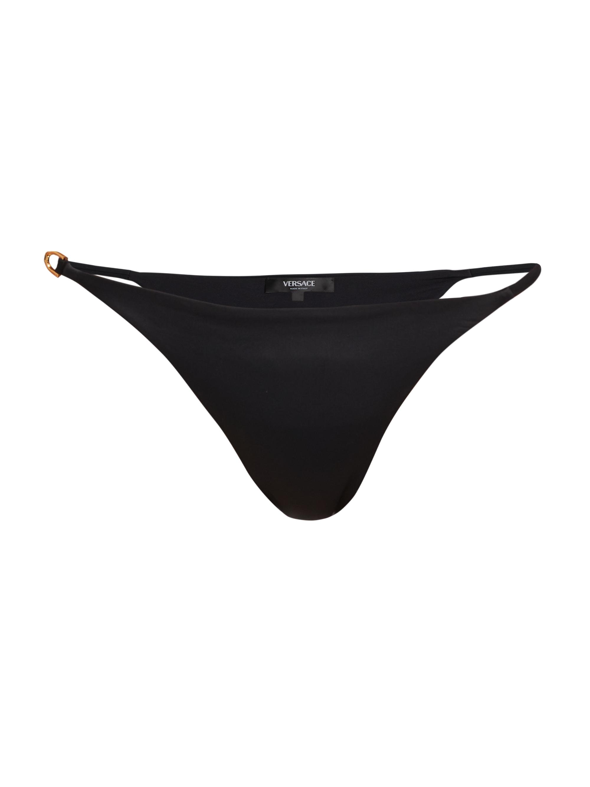 Versace Women's Medusa Chain Bikini Bottom - Black
