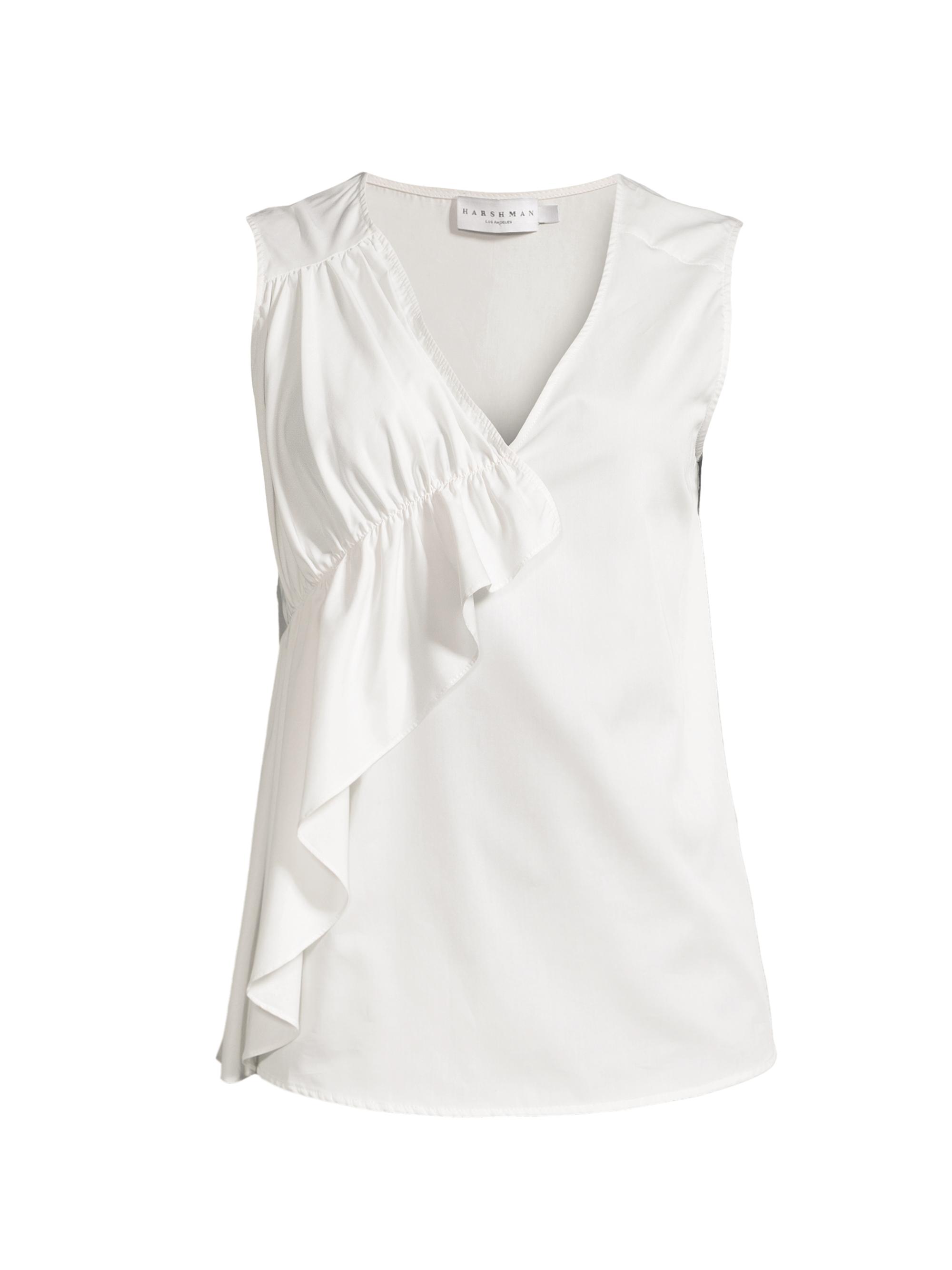 Harshman Women's Leander Ruffled V-Neck Top -