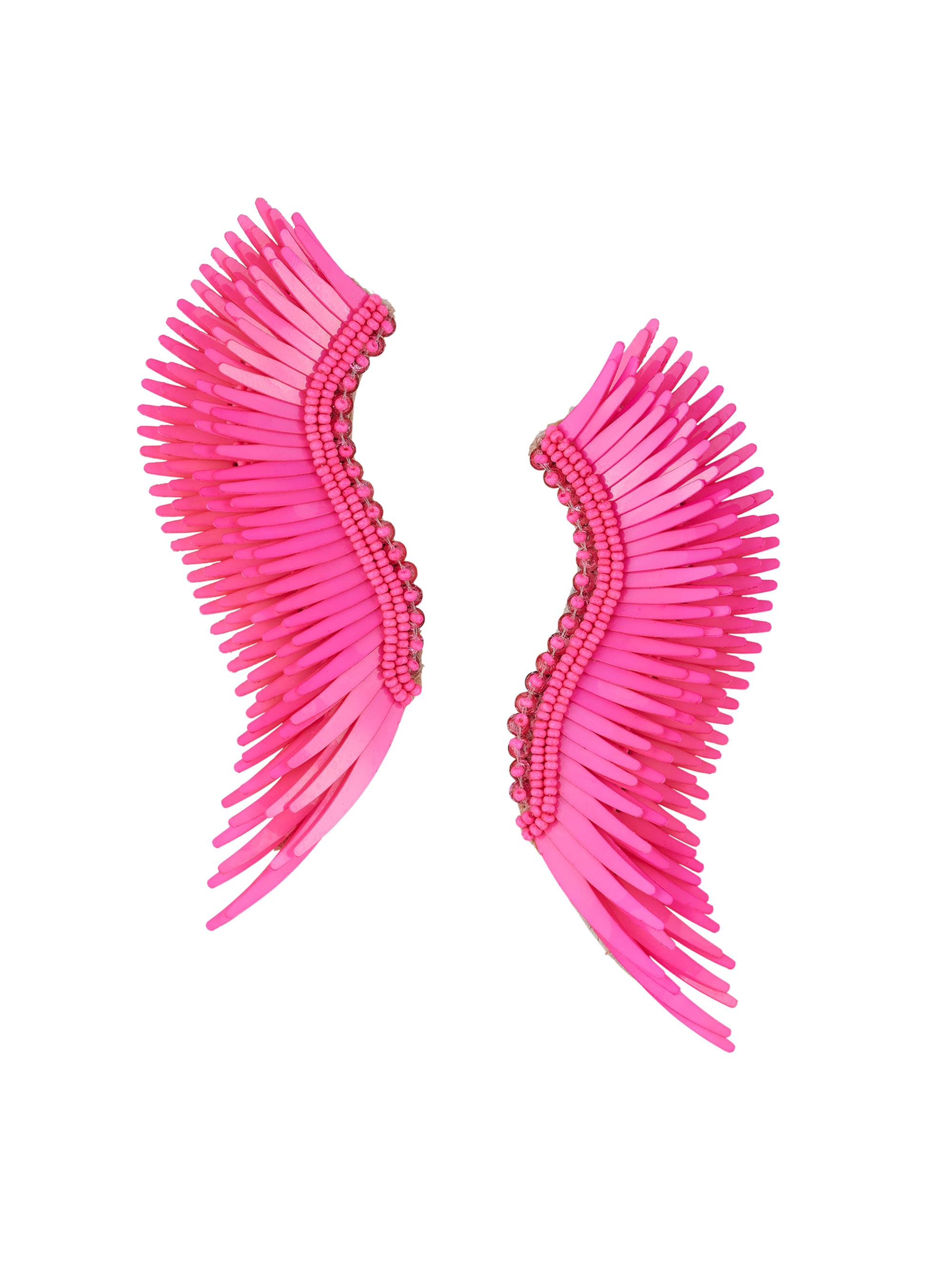 Mignonne Gavigan Women's Midi Madeline 14K-Gold-Plated, Bead & Raffia Earrings - Pink